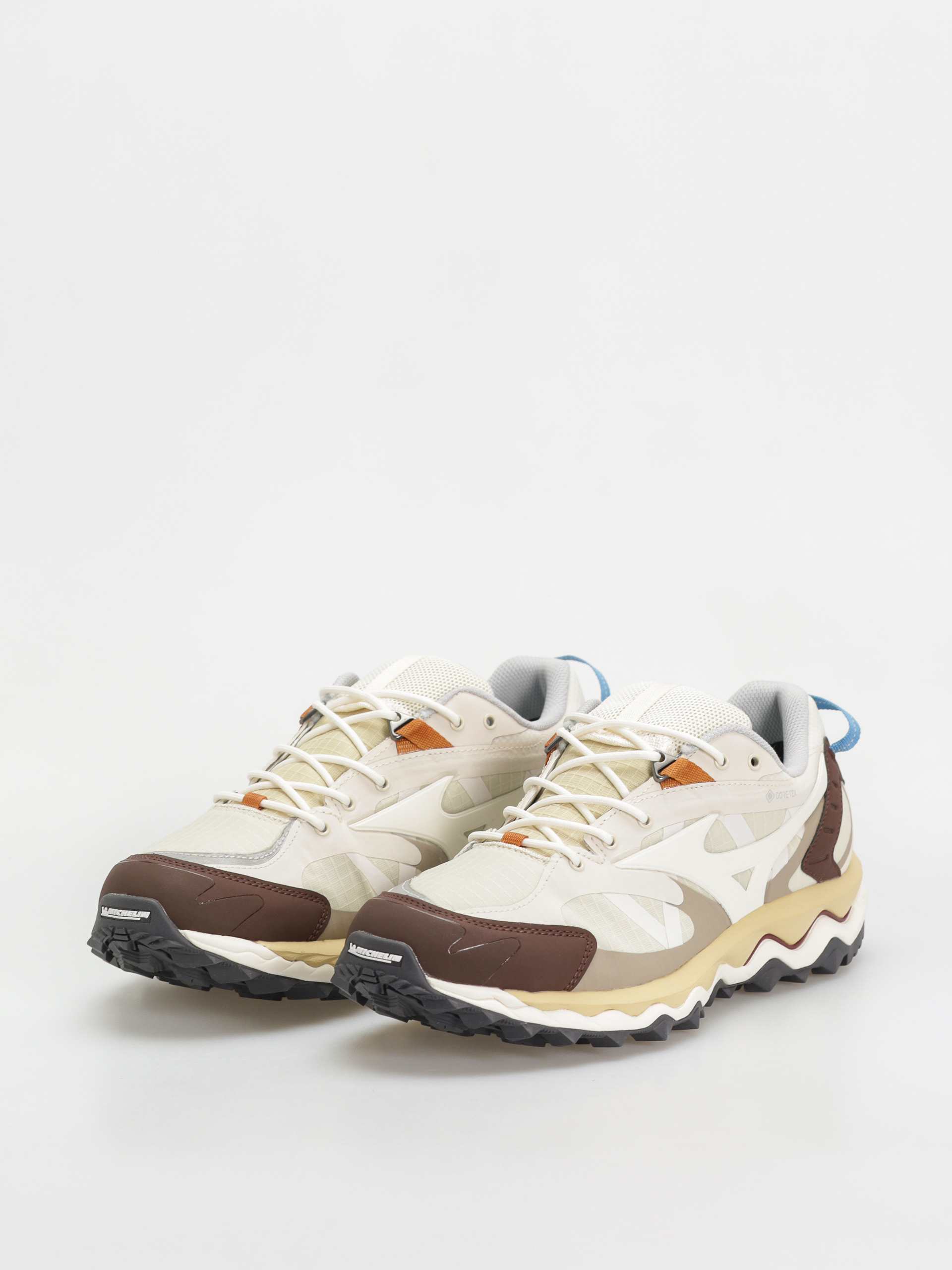 Mizuno Wave Mujin TL GTX Cipők (summer sand/pristine/chicory coffee)