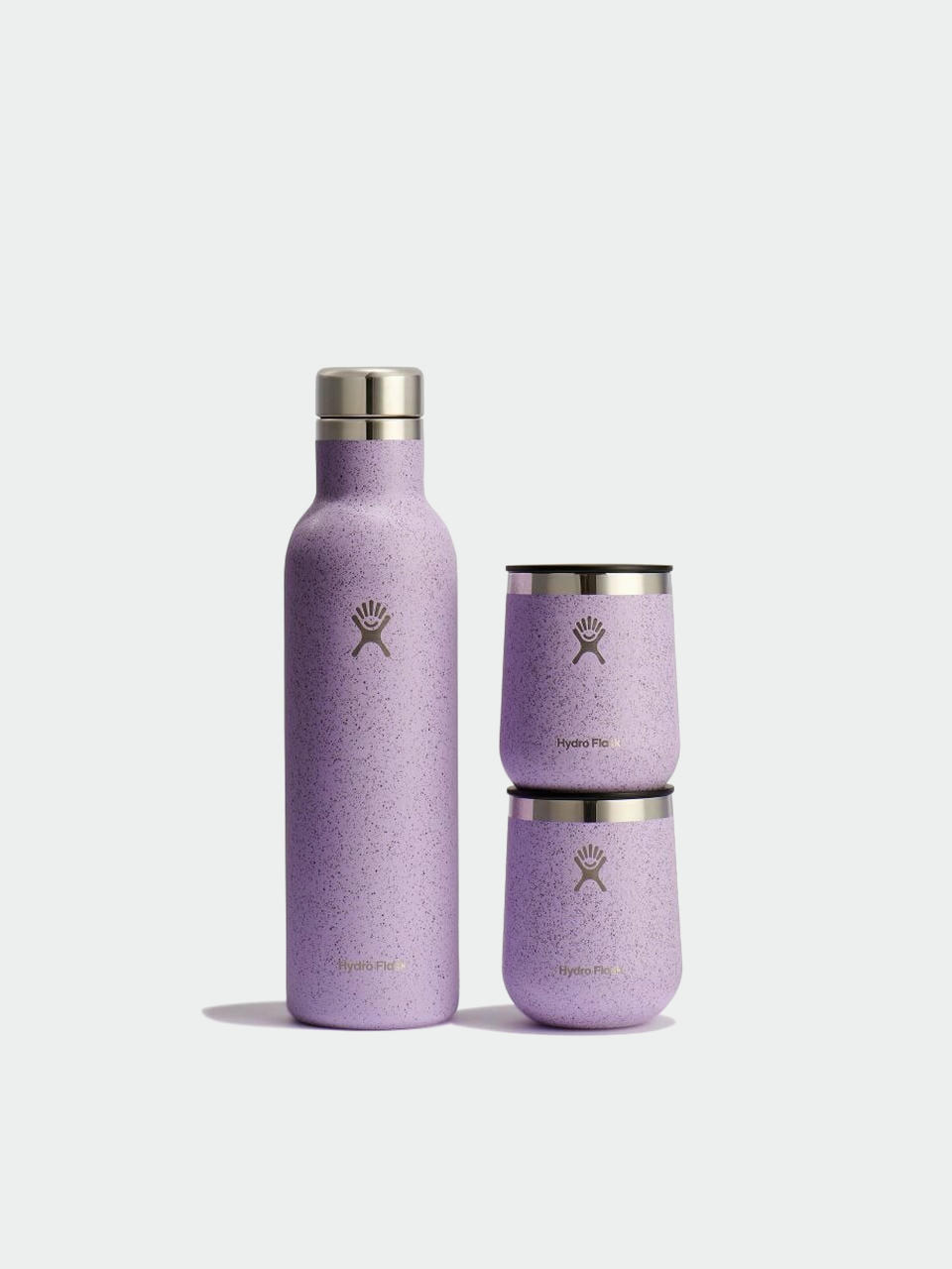 Hőpalack Hydro Flask Wine Bottle H24 Bundle (lavender)