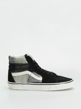 Vans Sk8 Hi Cipők (brushed plaid olive/black)