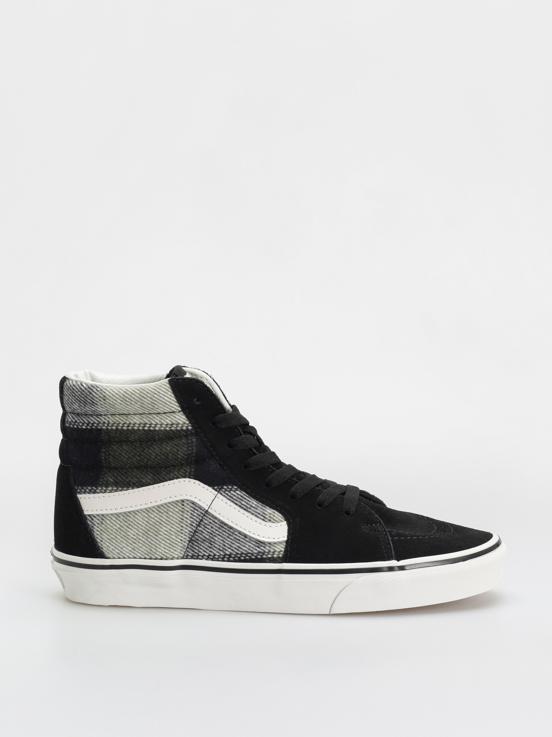 Vans Sk8 Hi Cipu0151k (brushed plaid olive/black)