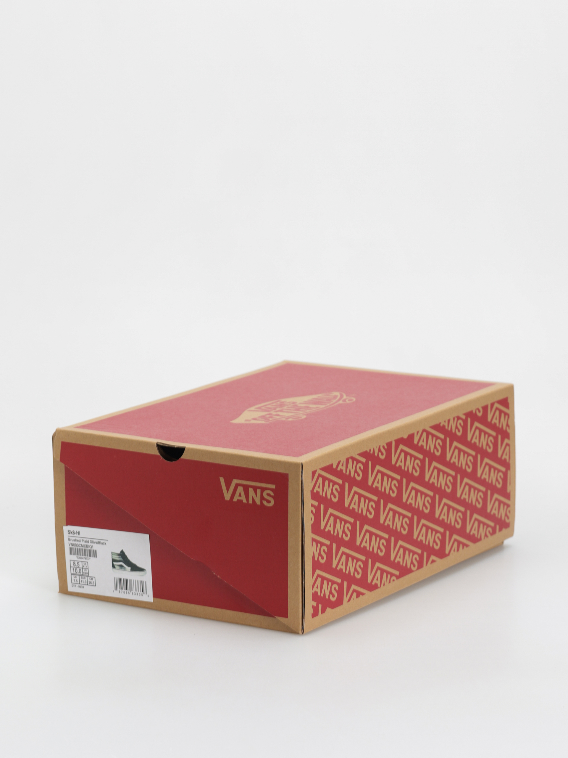 Vans Sk8 Hi Cipők (brushed plaid olive/black)