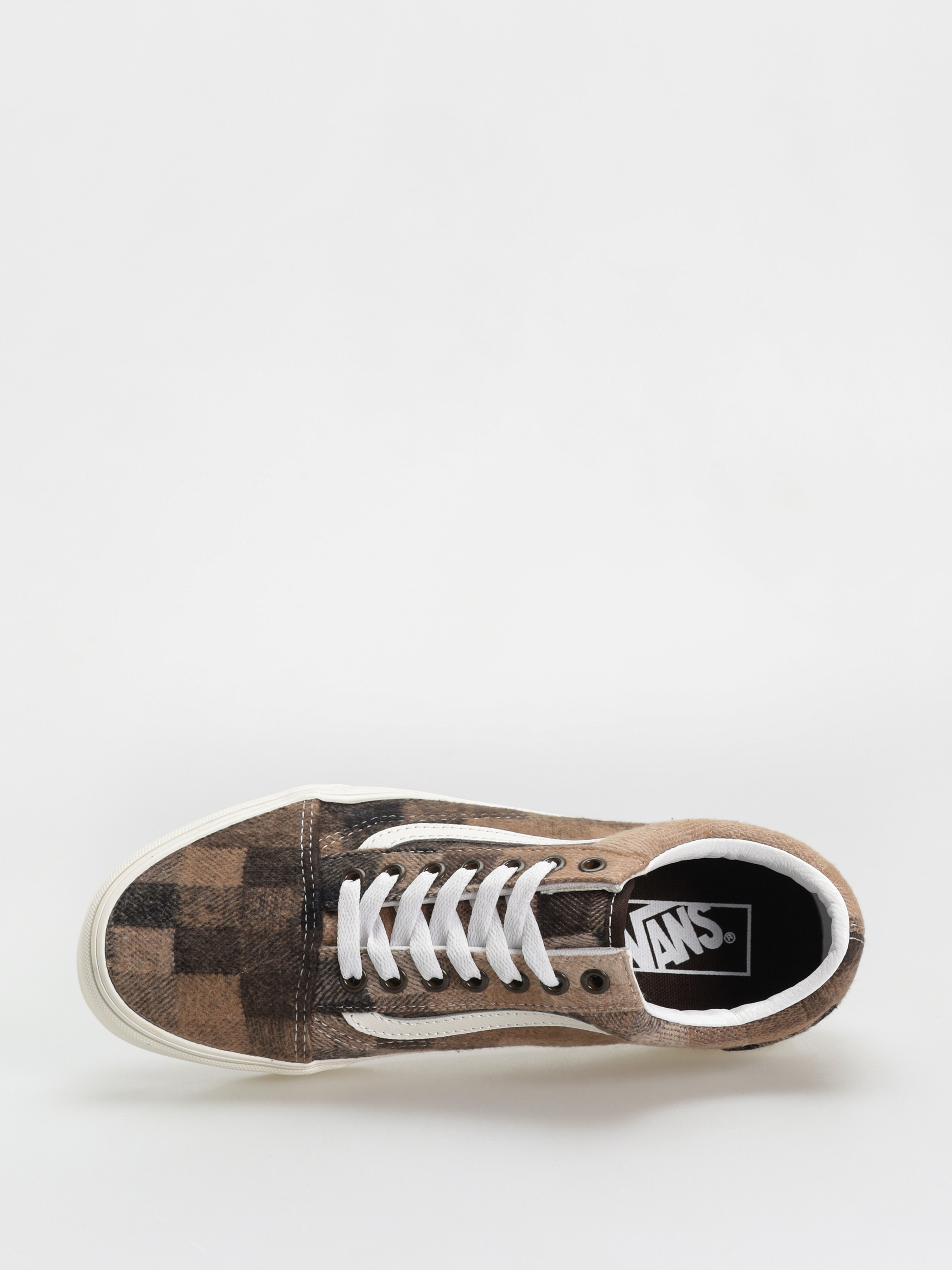 Vans Old Skool Cipők (sweater check brown)