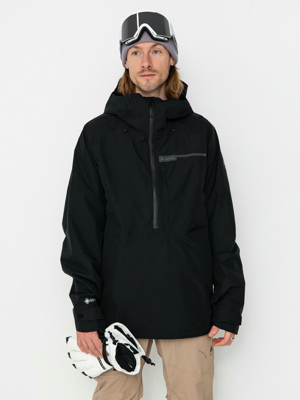 Férfi Snowboard dzseki Burton Pillowline Gore Tex Anorak (true black)