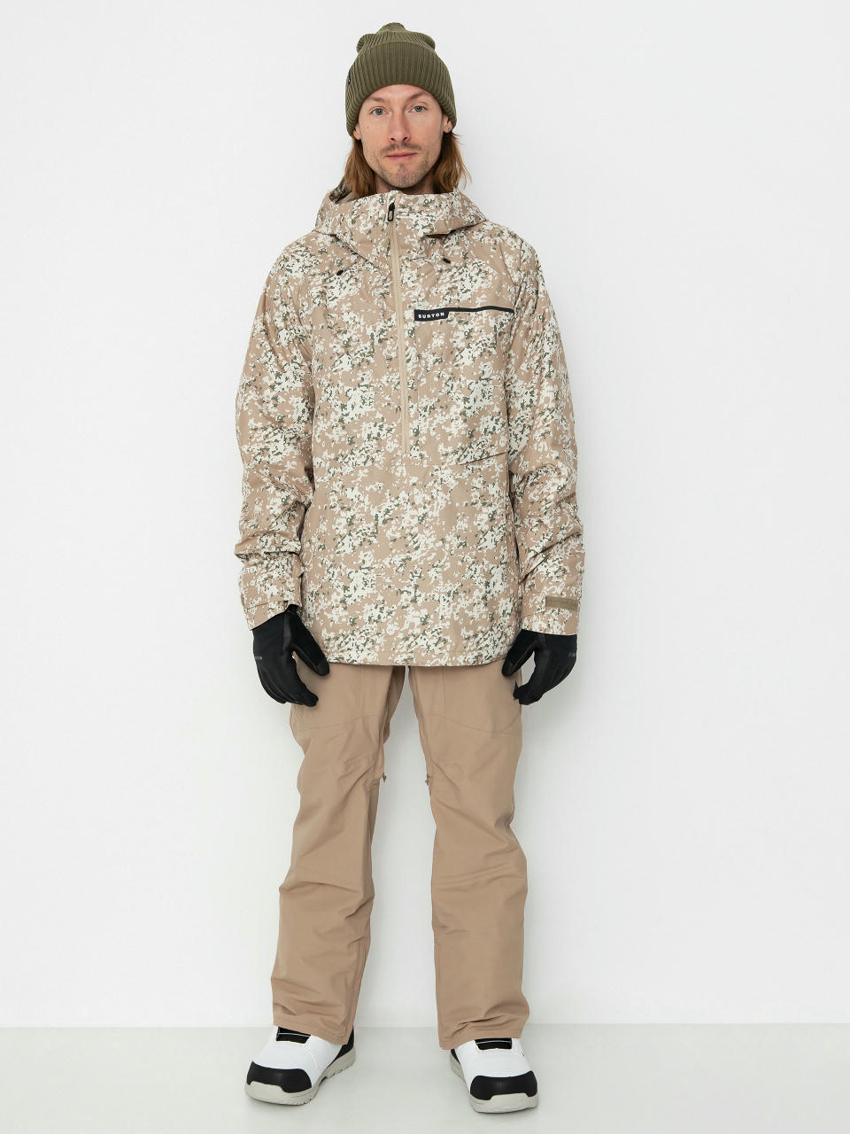 Férfi Snowboard dzseki Burton Pillowline Gore Tex Anorak (snowfall camo)