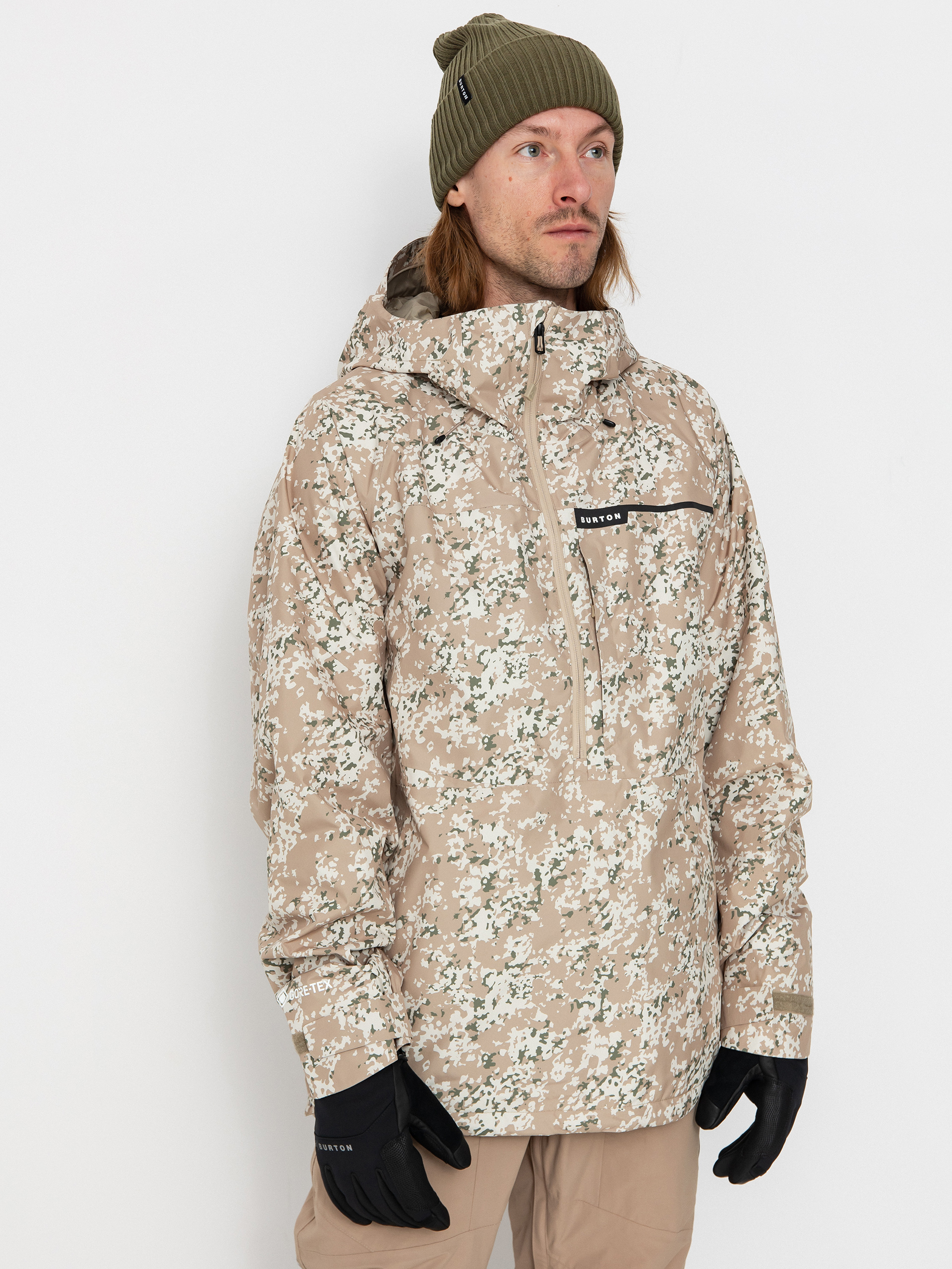 Férfi Snowboard dzseki Burton Pillowline Gore Tex Anorak (snowfall camo)