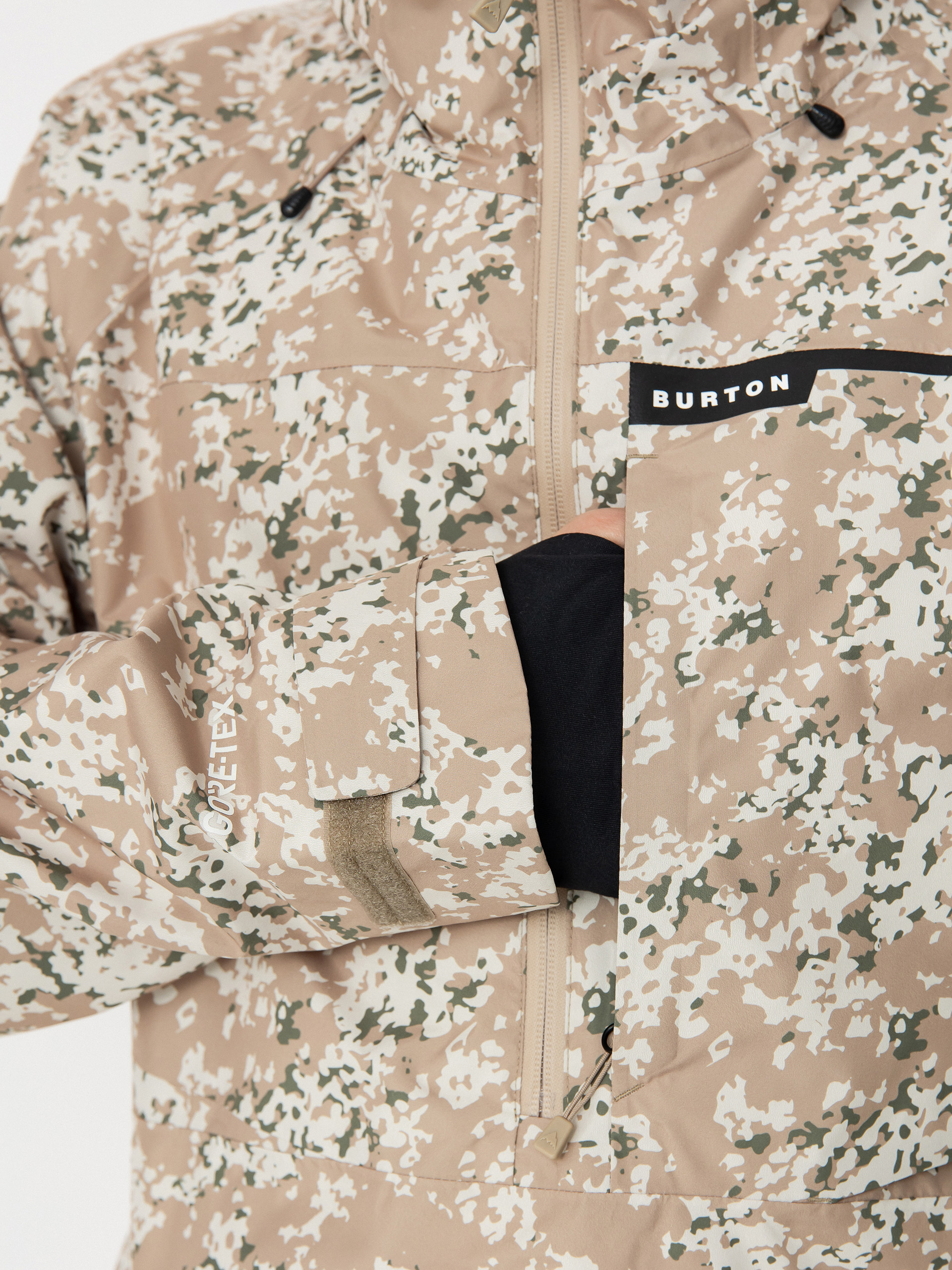 Férfi Snowboard dzseki Burton Pillowline Gore Tex Anorak (snowfall camo)