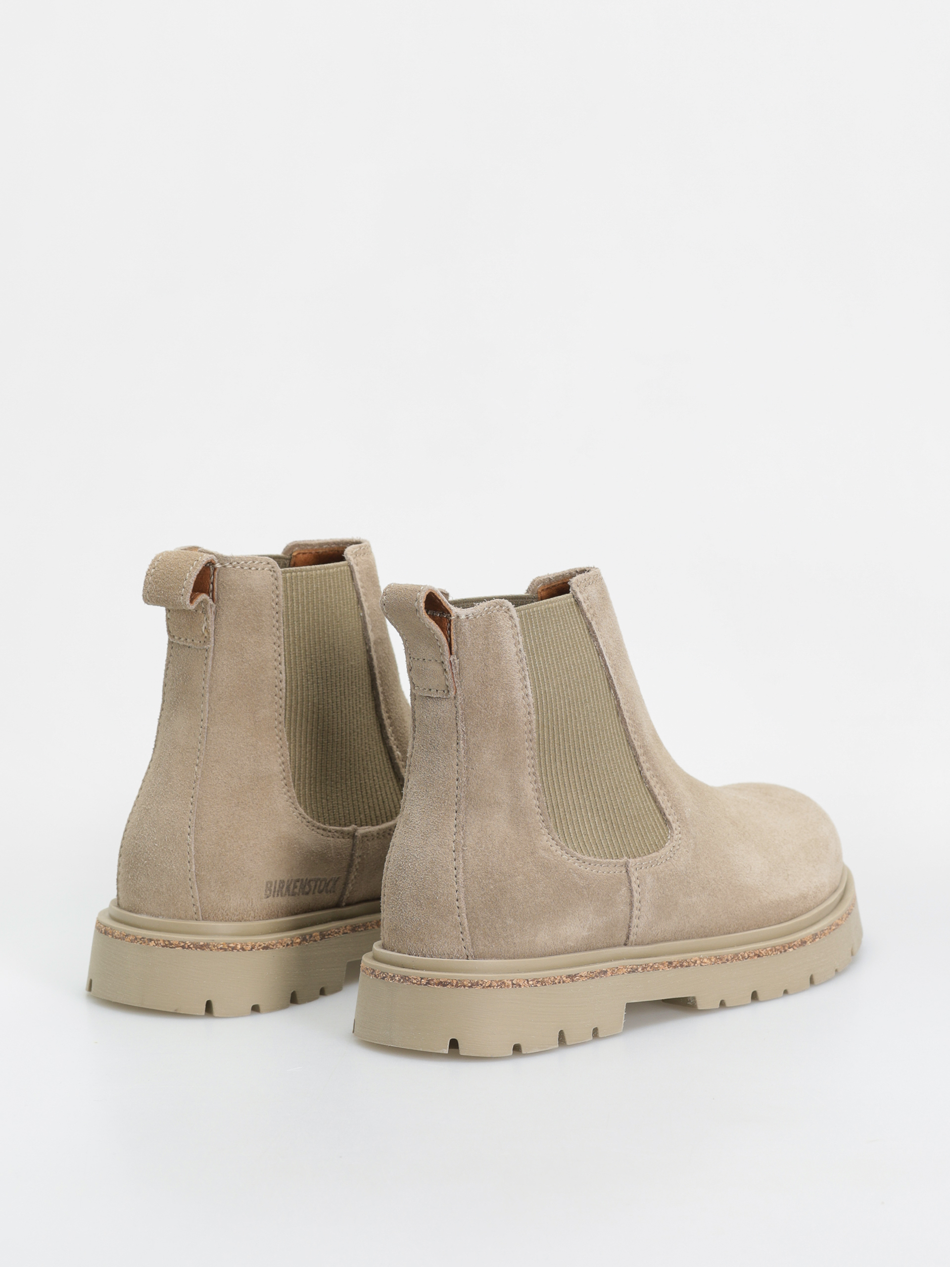 Birkenstock Highwood Slip On Women Suede Leather Narrow Wmn Cipők (taupe)