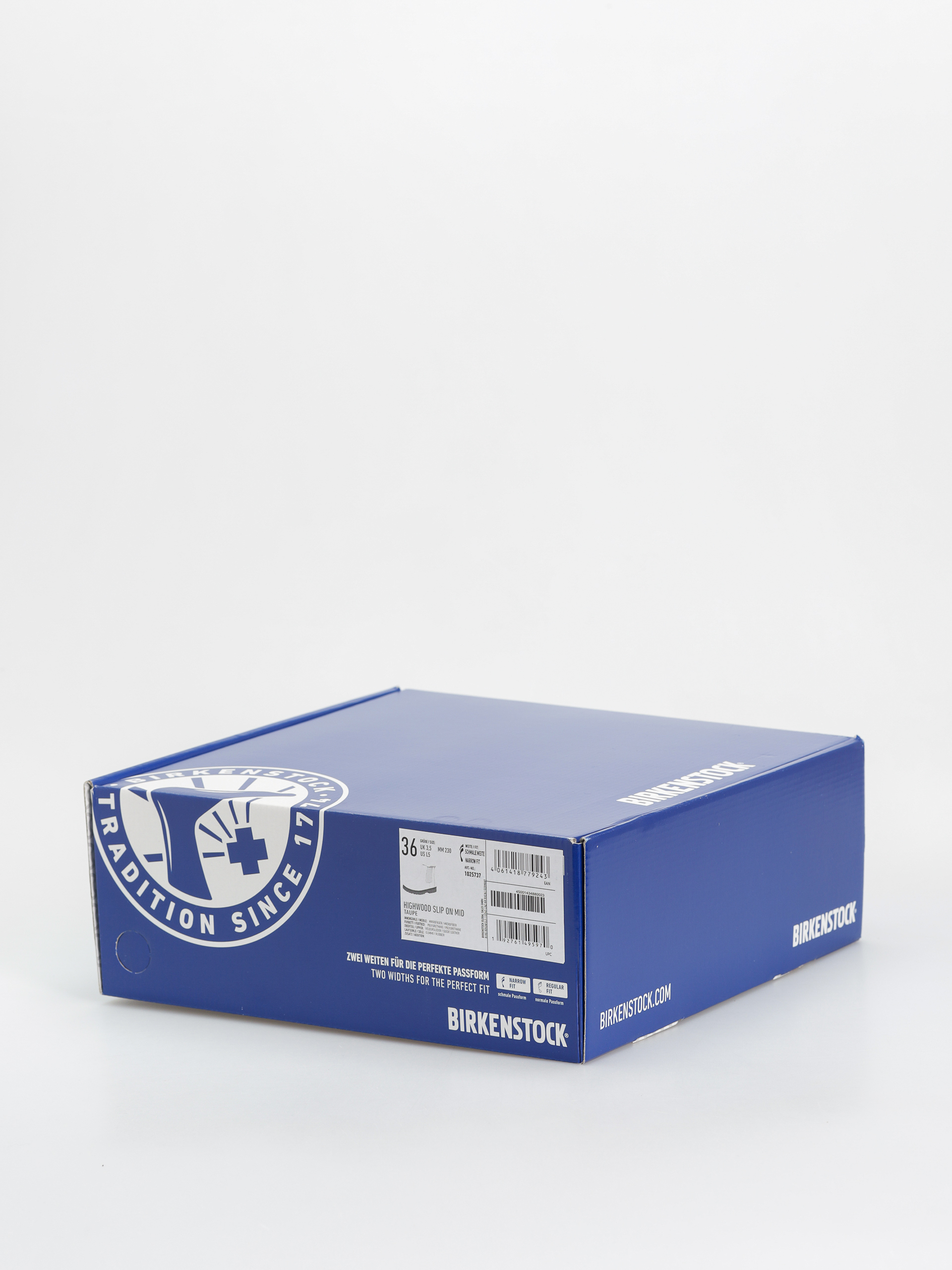 Birkenstock Highwood Slip On Women Suede Leather Narrow Wmn Cipők (taupe)