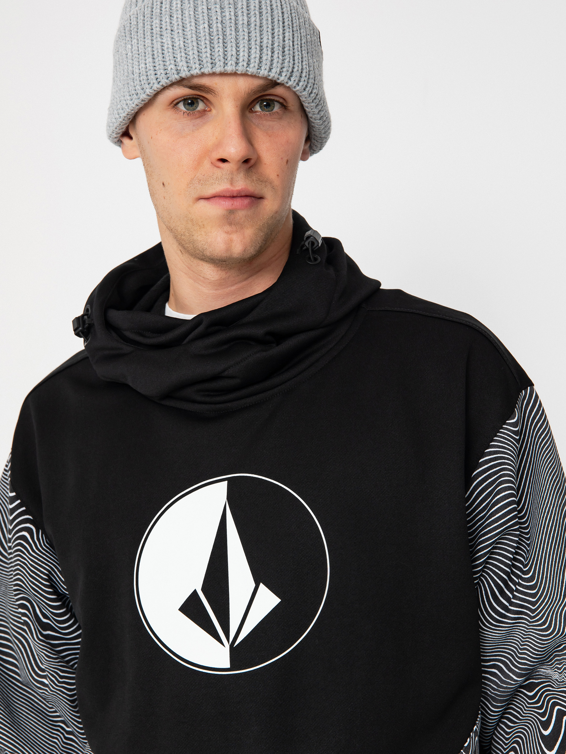 Férfi Volcom Hydro Riding HD Thermo pulóver (black print)