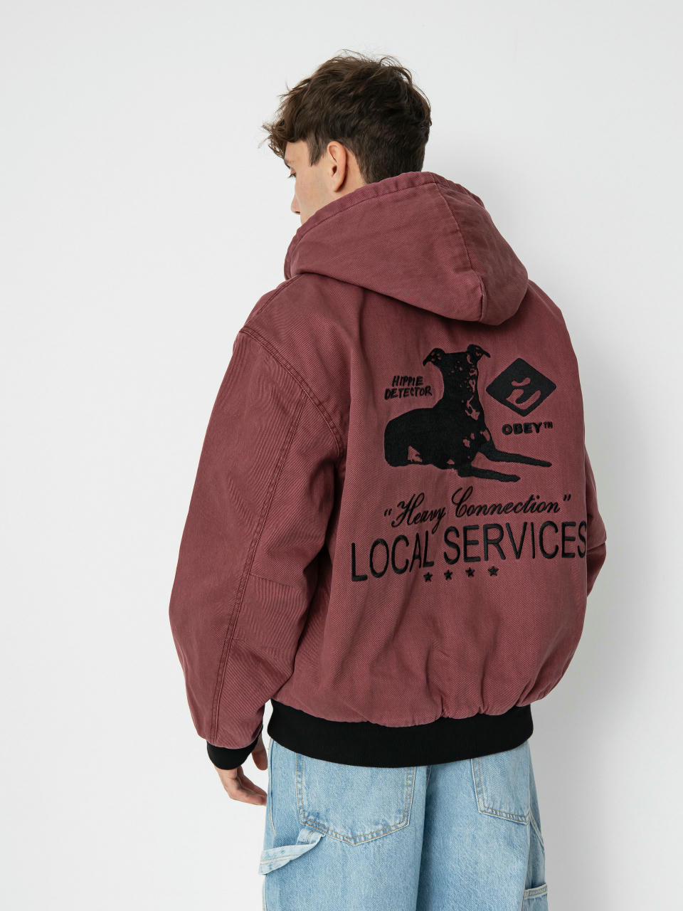 OBEY Local Service Dzseki (wine faded wash)