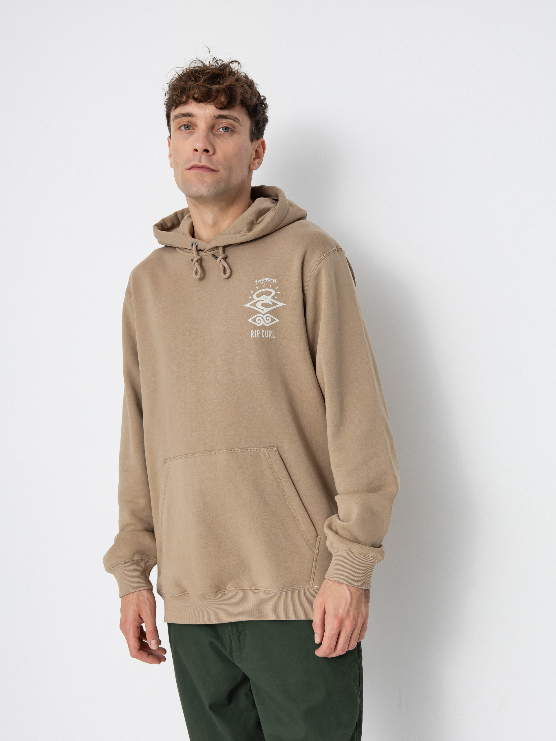 Kapucnis pulóver Rip Curl Search Icon HD (sand dune)