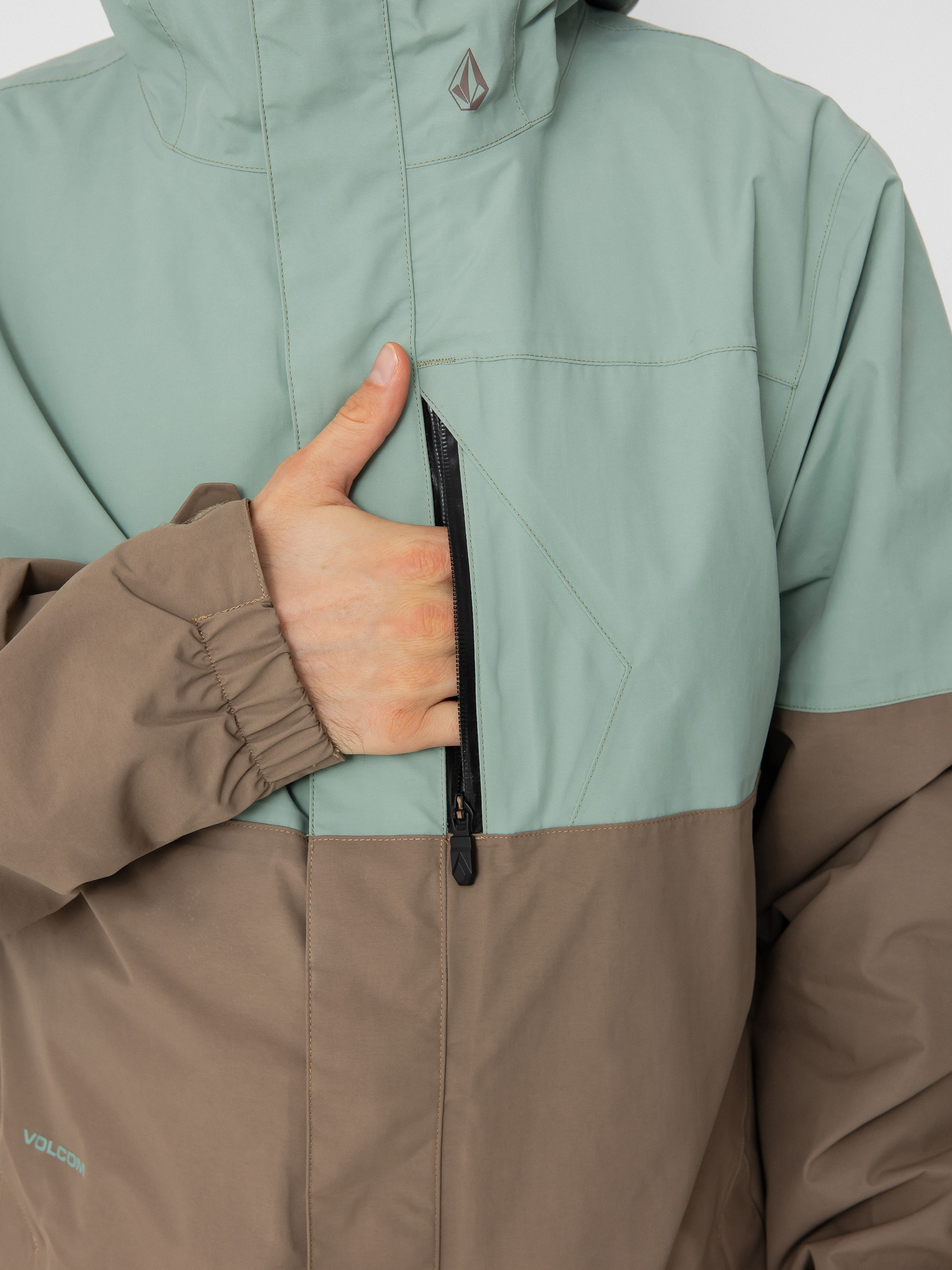 Férfi Snowboard dzseki Volcom L Ins Gore Tex (agave)