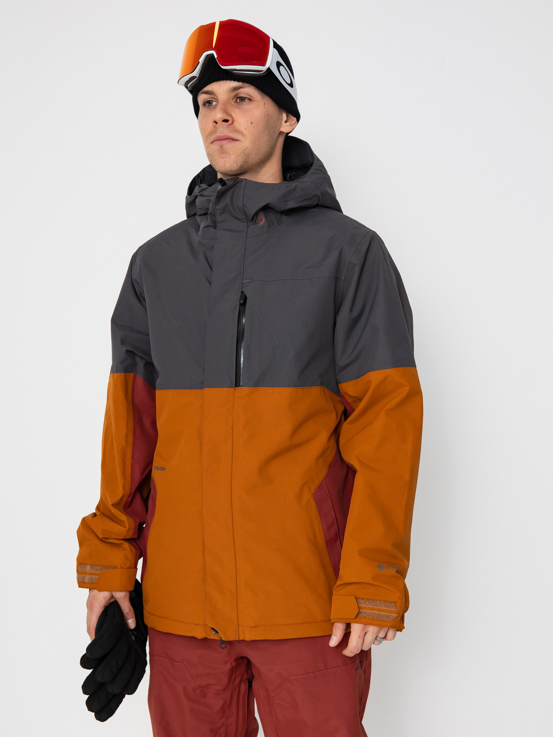 Férfi Snowboard dzseki Volcom L Ins Gore Tex (caramel)