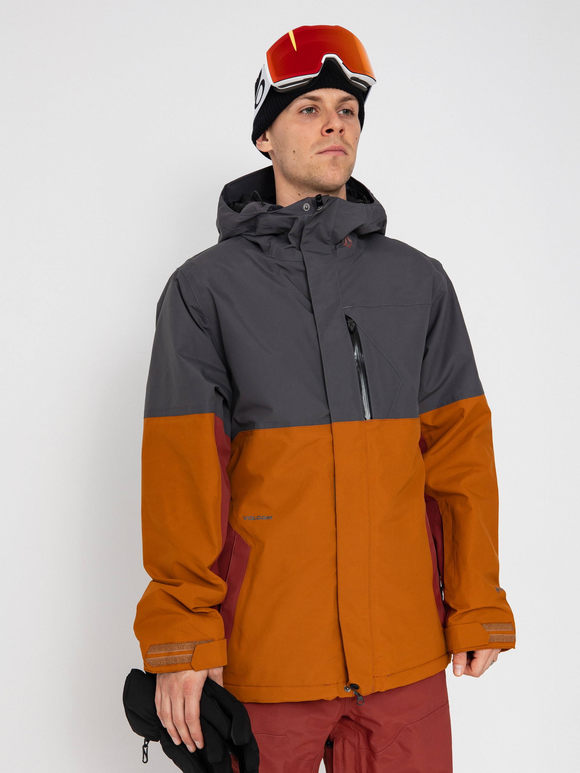 Férfi Snowboard dzseki Volcom L Ins Gore Tex (caramel)