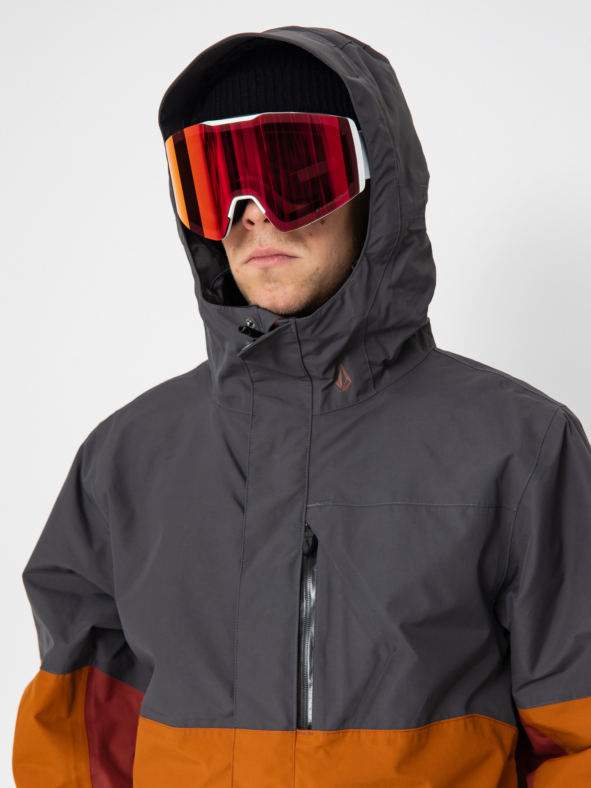 Férfi Snowboard dzseki Volcom L Ins Gore Tex (caramel)
