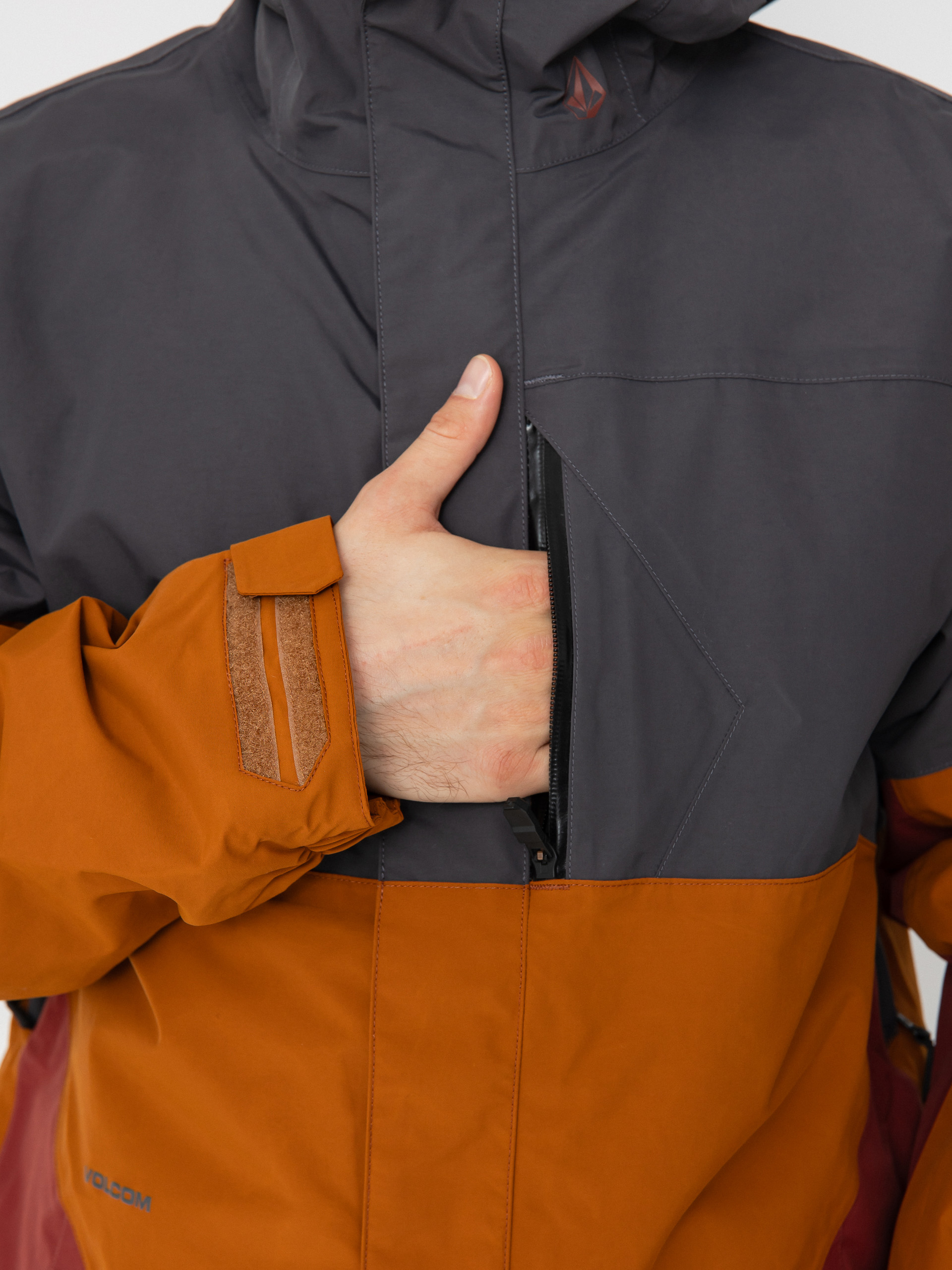 Férfi Snowboard dzseki Volcom L Ins Gore Tex (caramel)