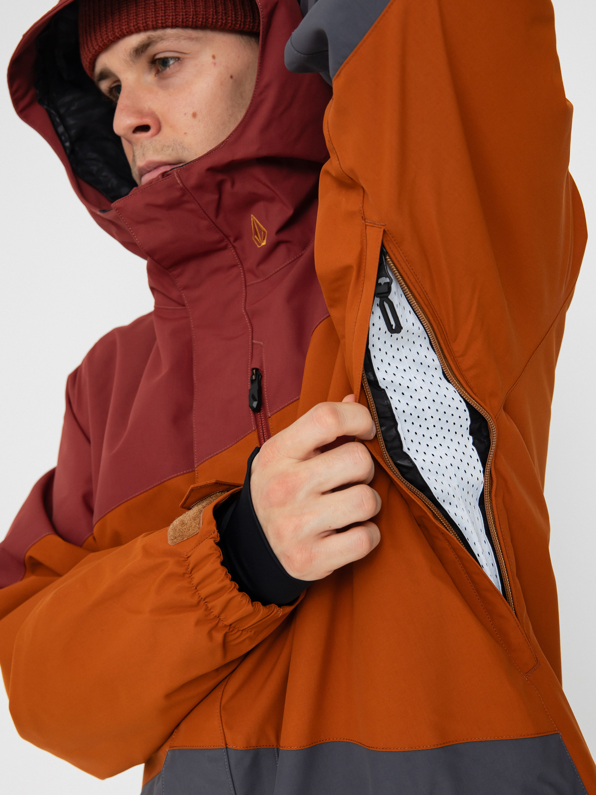 Férfi Snowboard dzseki Volcom Primry Ins (caramel)