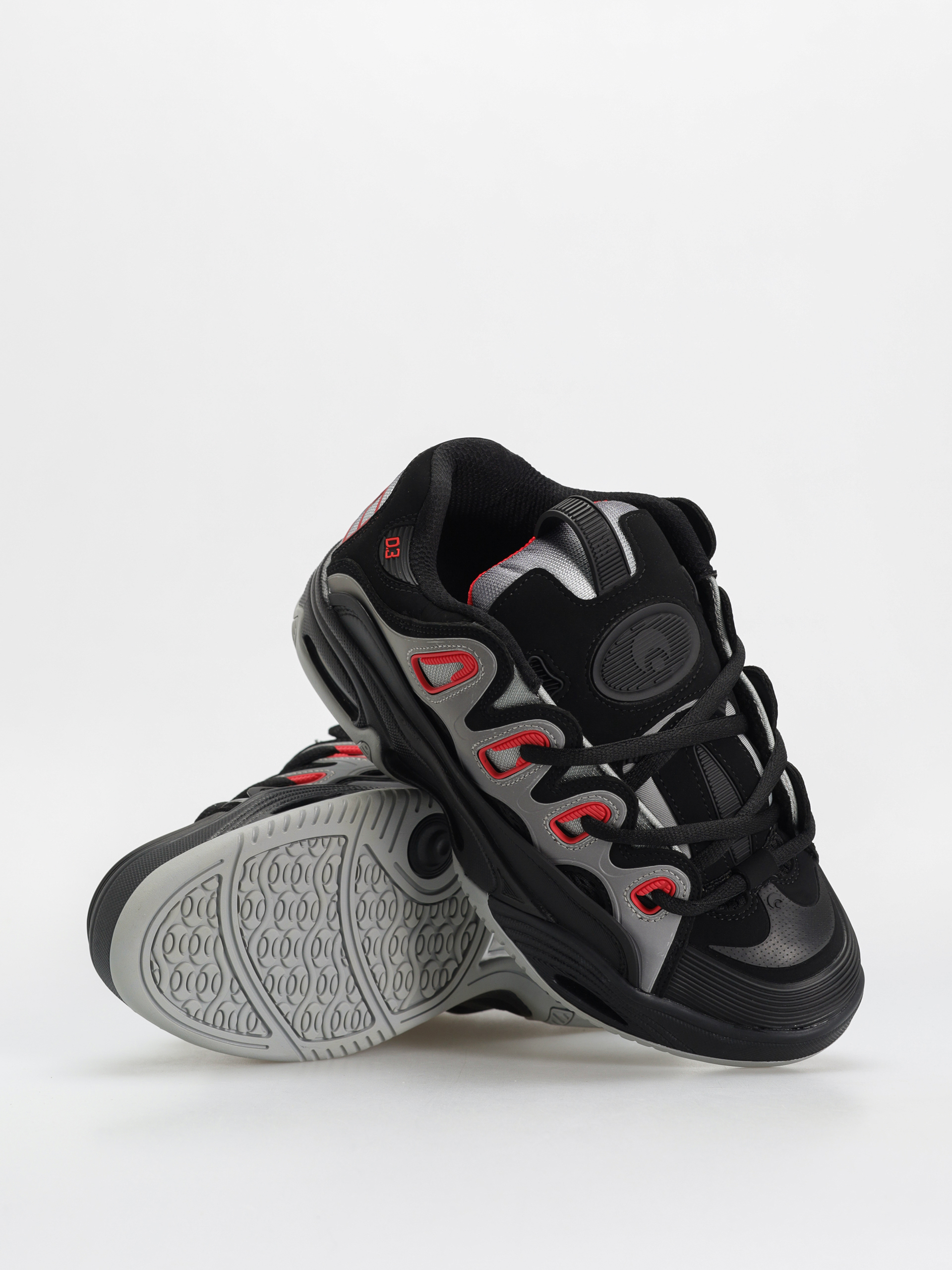 Osiris D3 2001 Cipők (blk/lt.gry/red)