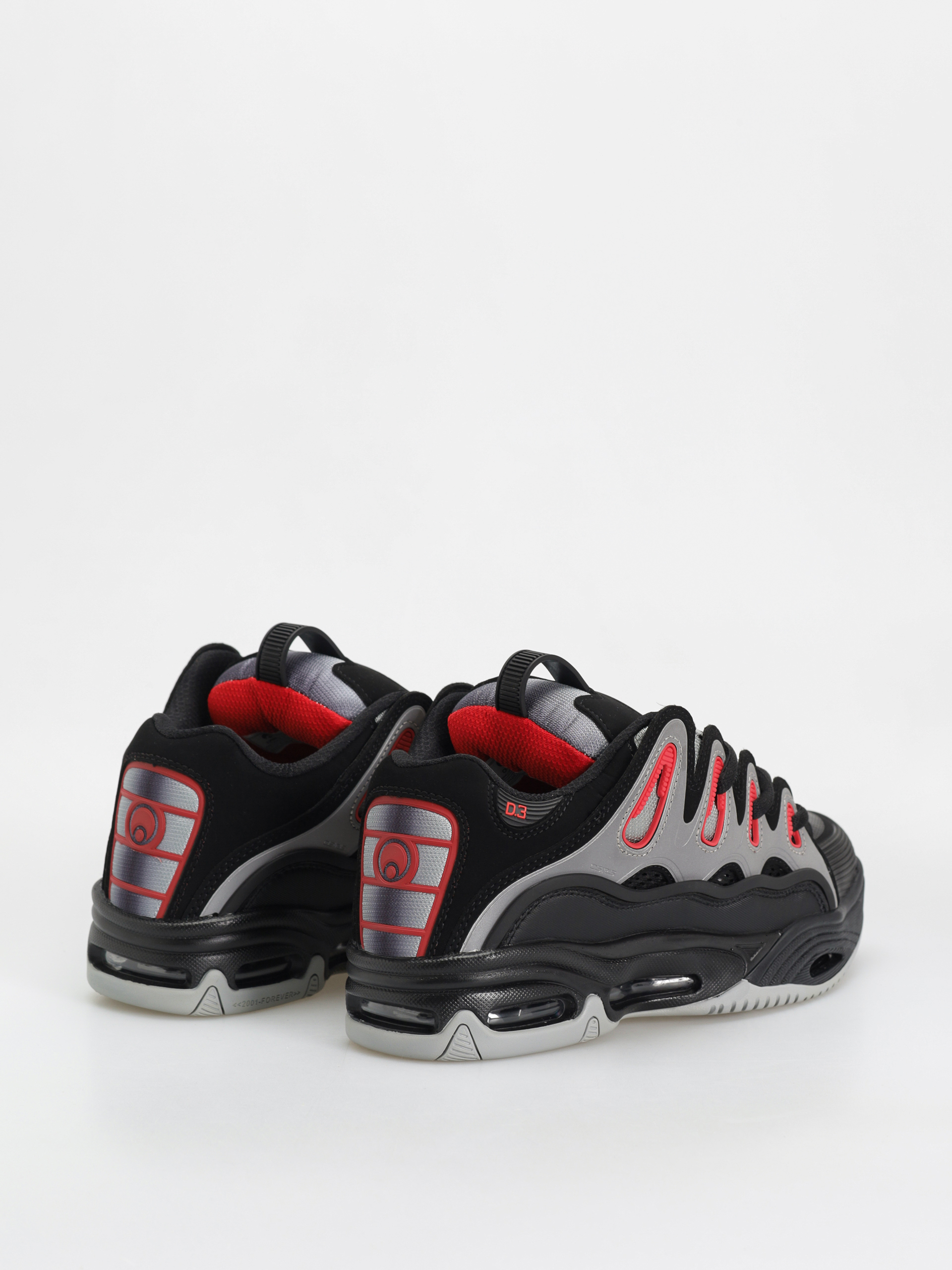 Osiris D3 2001 Cipők (blk/lt.gry/red)