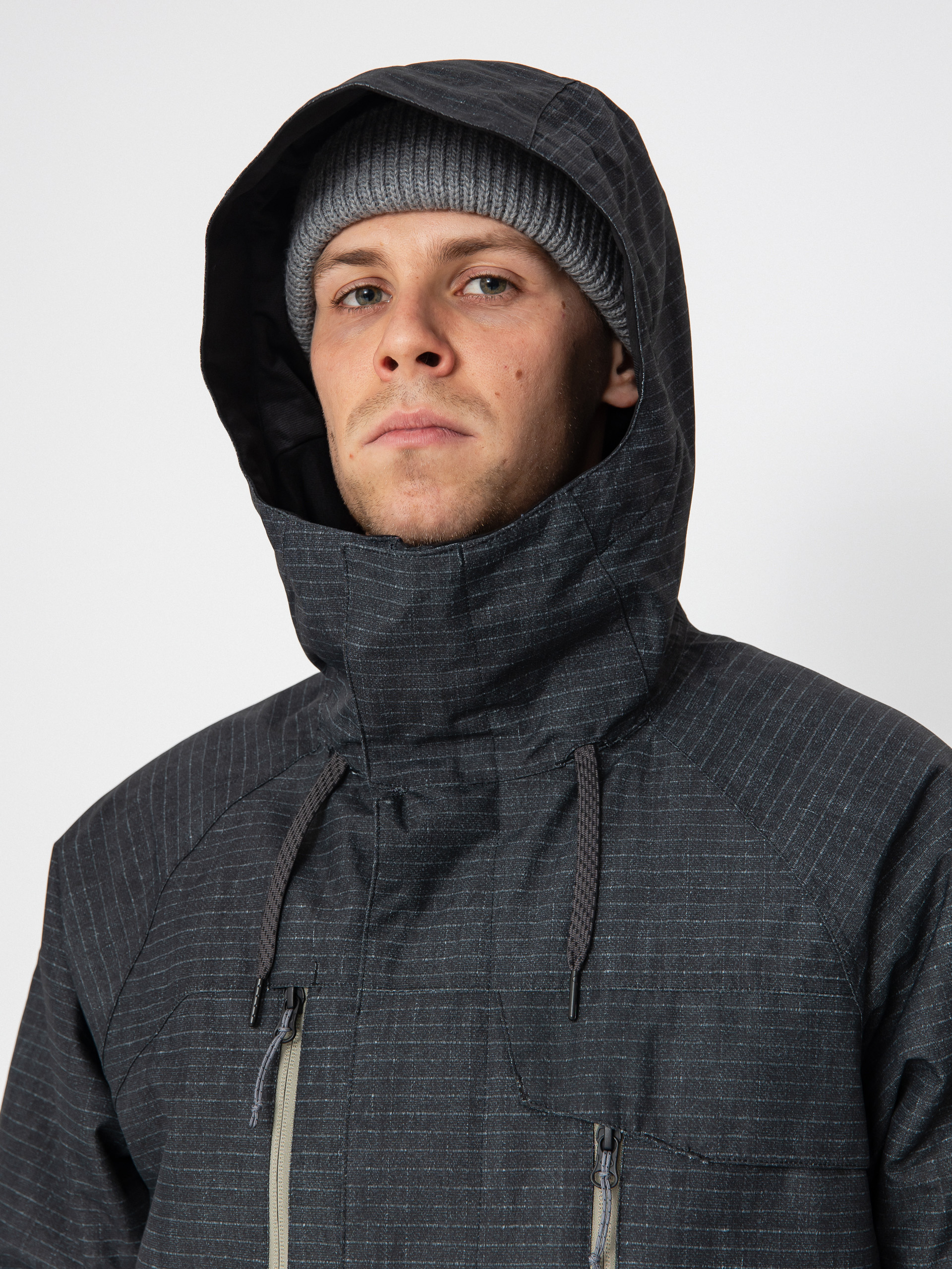 Férfi 686 Geo Insulated Snowboard dzseki (black ripstop colorblock)