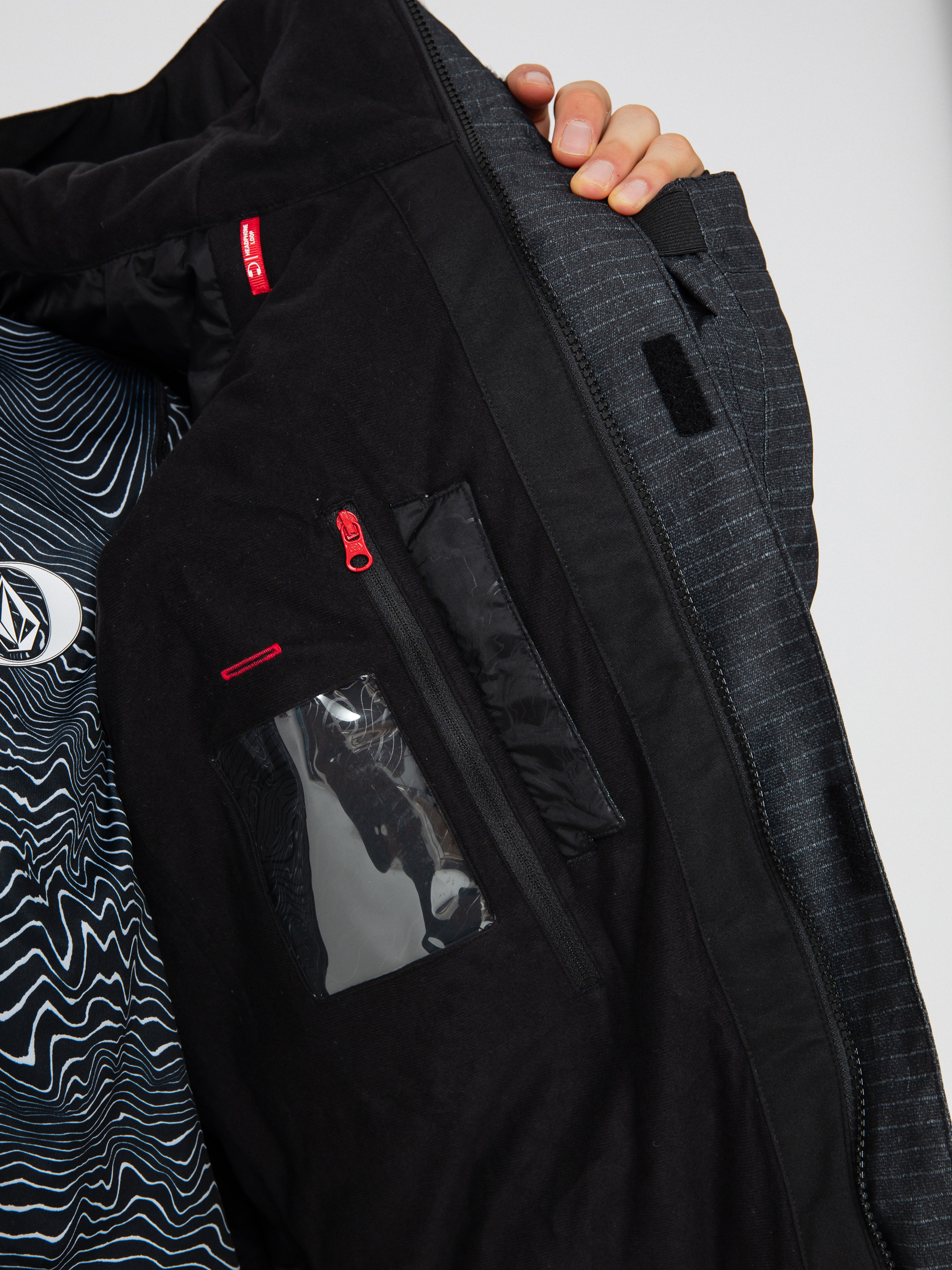 Férfi 686 Geo Insulated Snowboard dzseki (black ripstop colorblock)