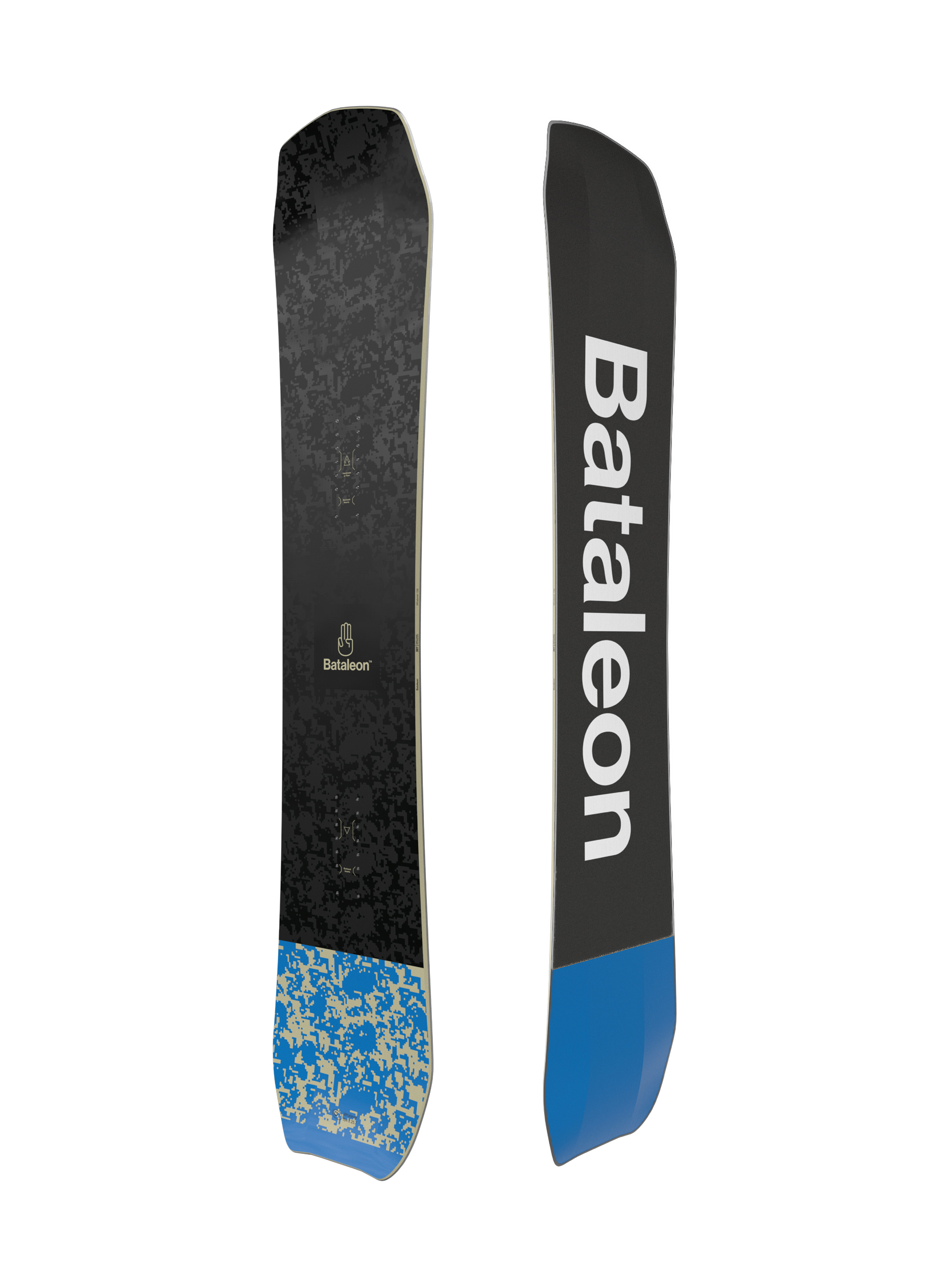 Férfi Snowboard Bataleon Whatever (black/white/blue)