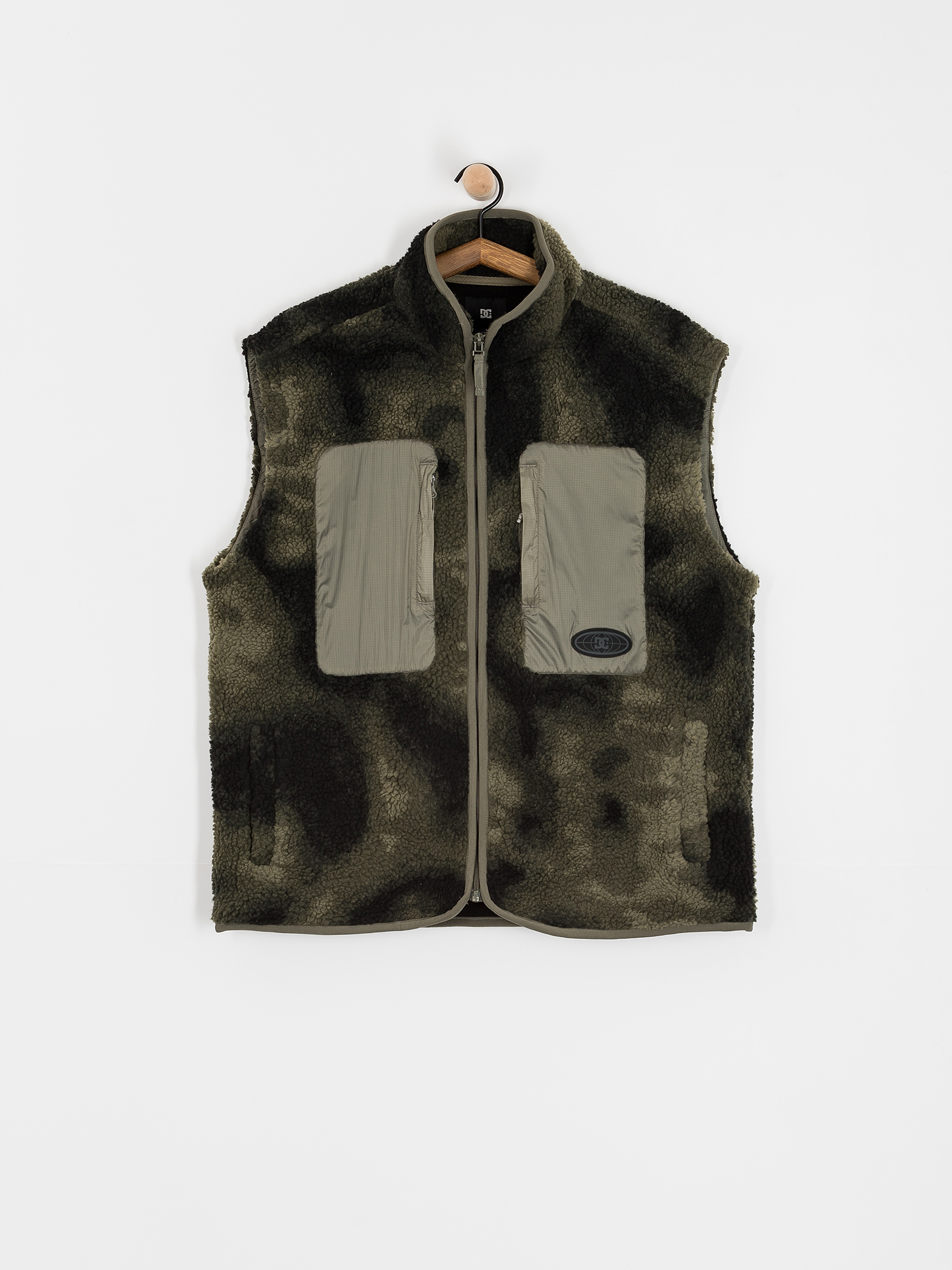 Férfi DC Traverse Polár pulóver (olive overspray prnt)