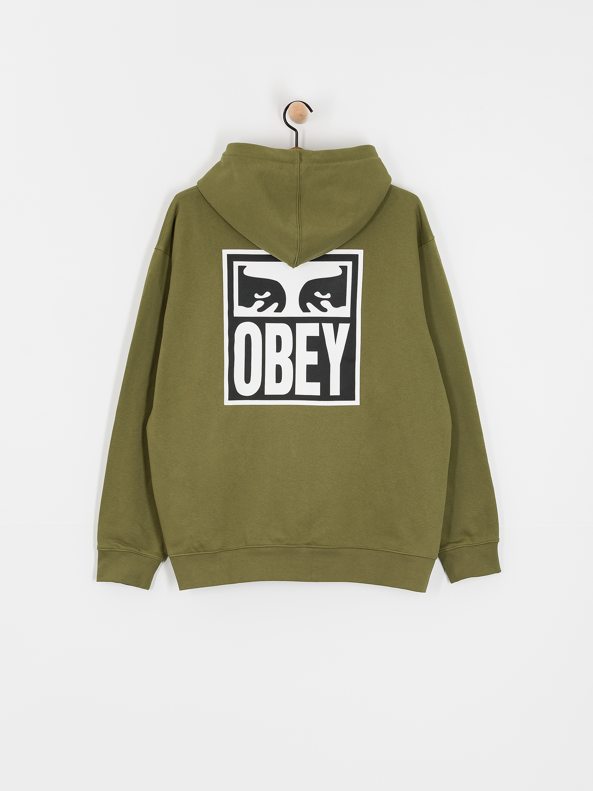 OBEY Eyes Icon HD Kapucnis pulóver (moss green)