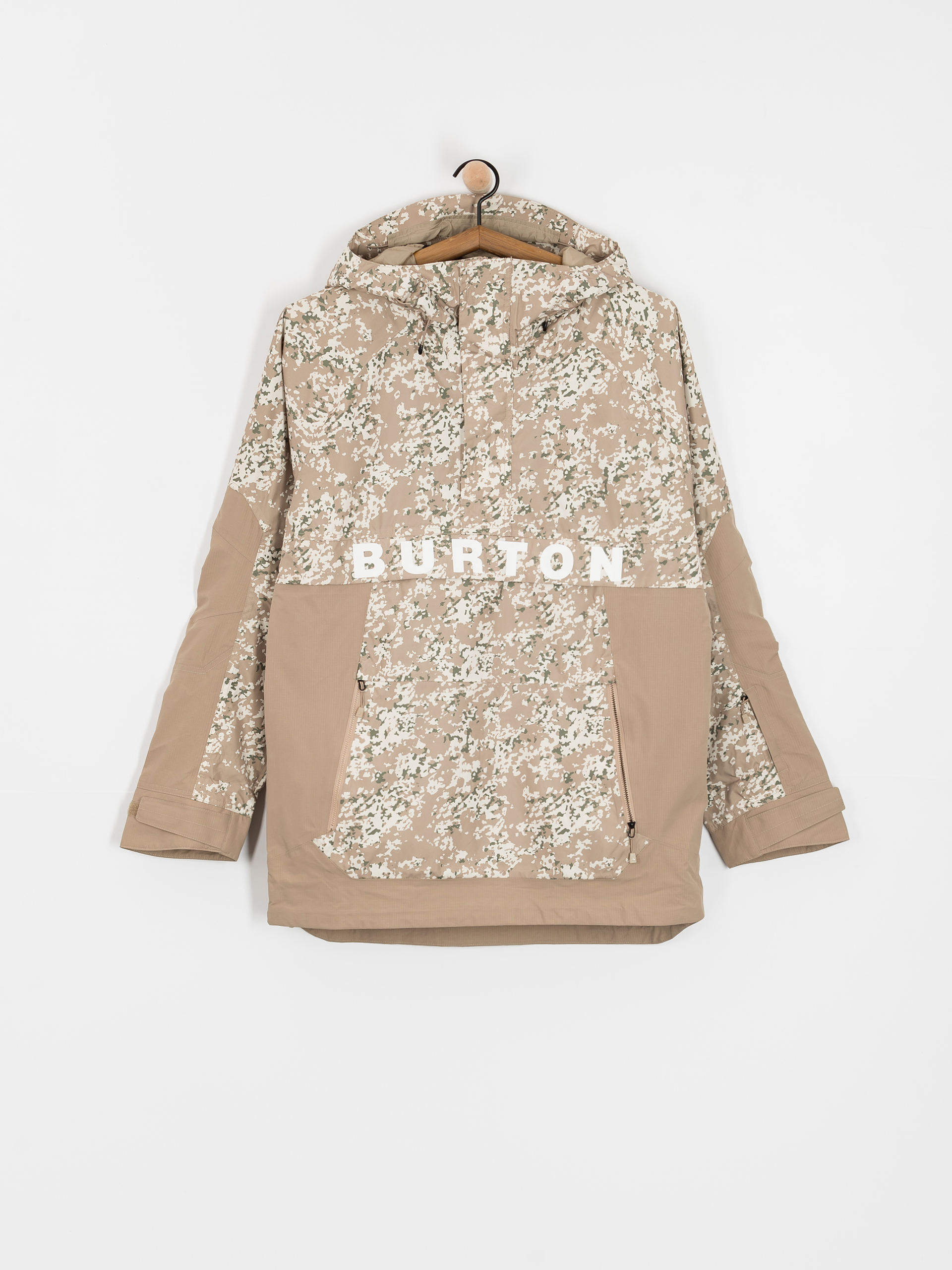 Férfi Snowboard dzseki Burton Frostner Anorak (snowfall camo/summit taupe)