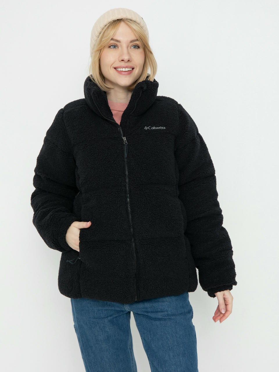 Dzseki Columbia Puffect Sherpa Wmn (black)