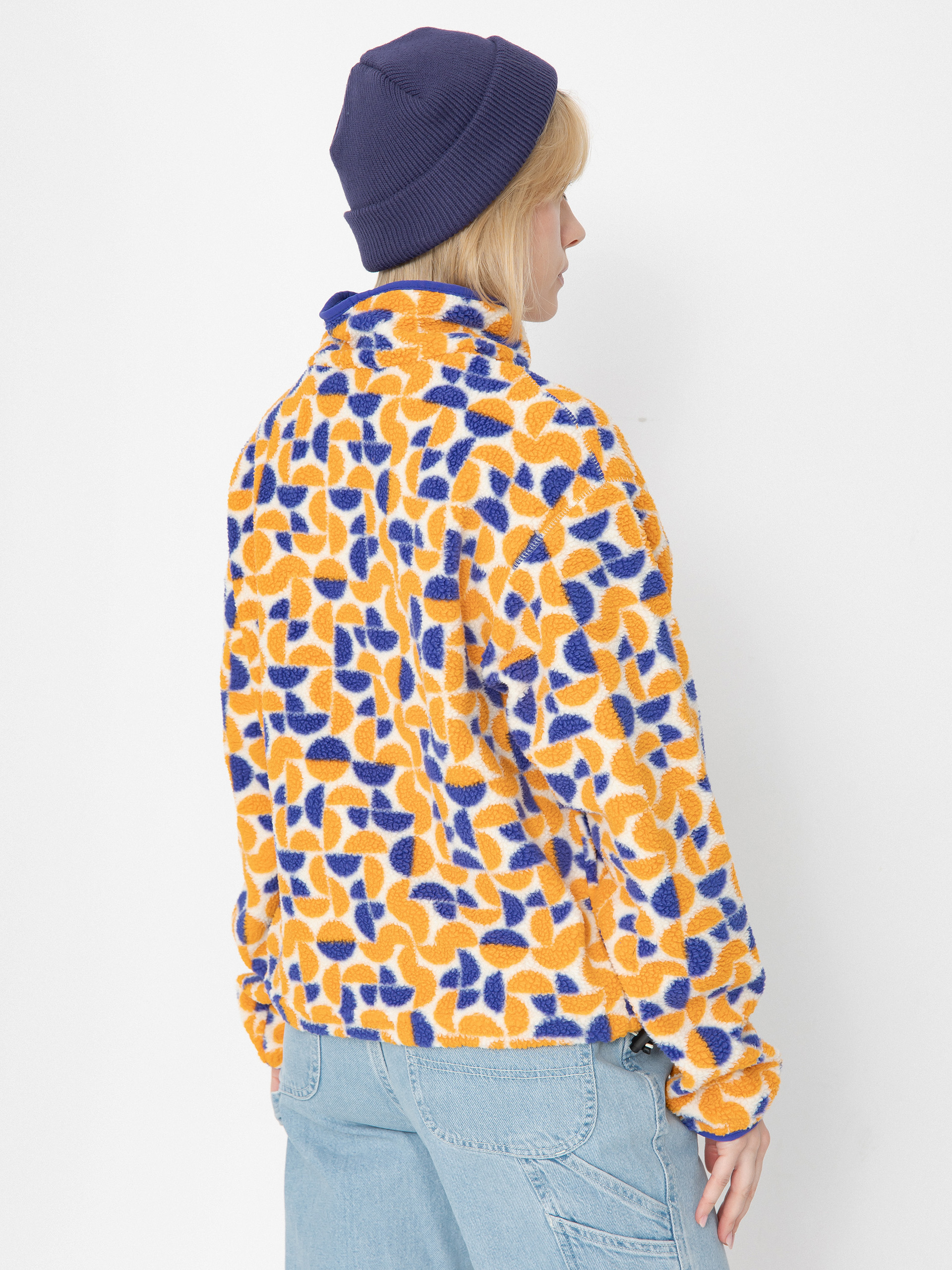 Női Polár pulóver Columbia Helvetia II Printed Cropped Half (sunstone retros)