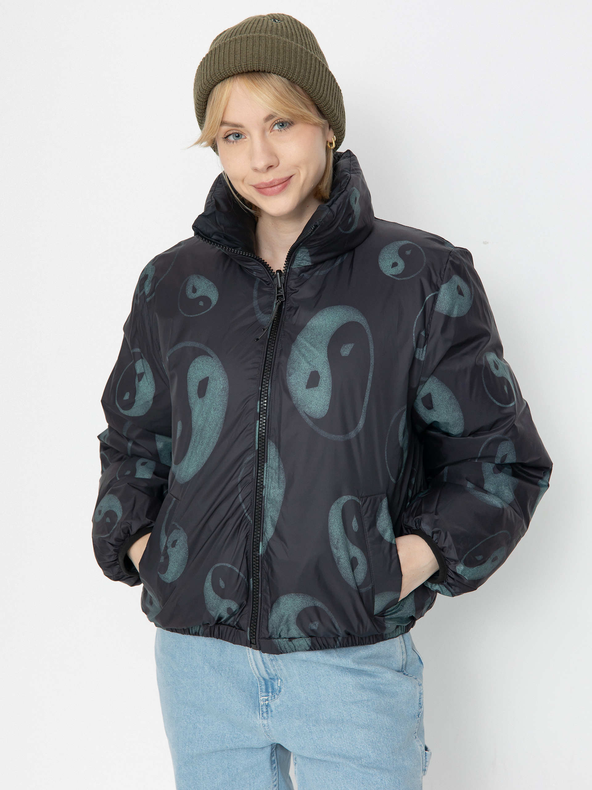 Volcom Stone Sense Reversible Puff Dzseki Wmn (black)