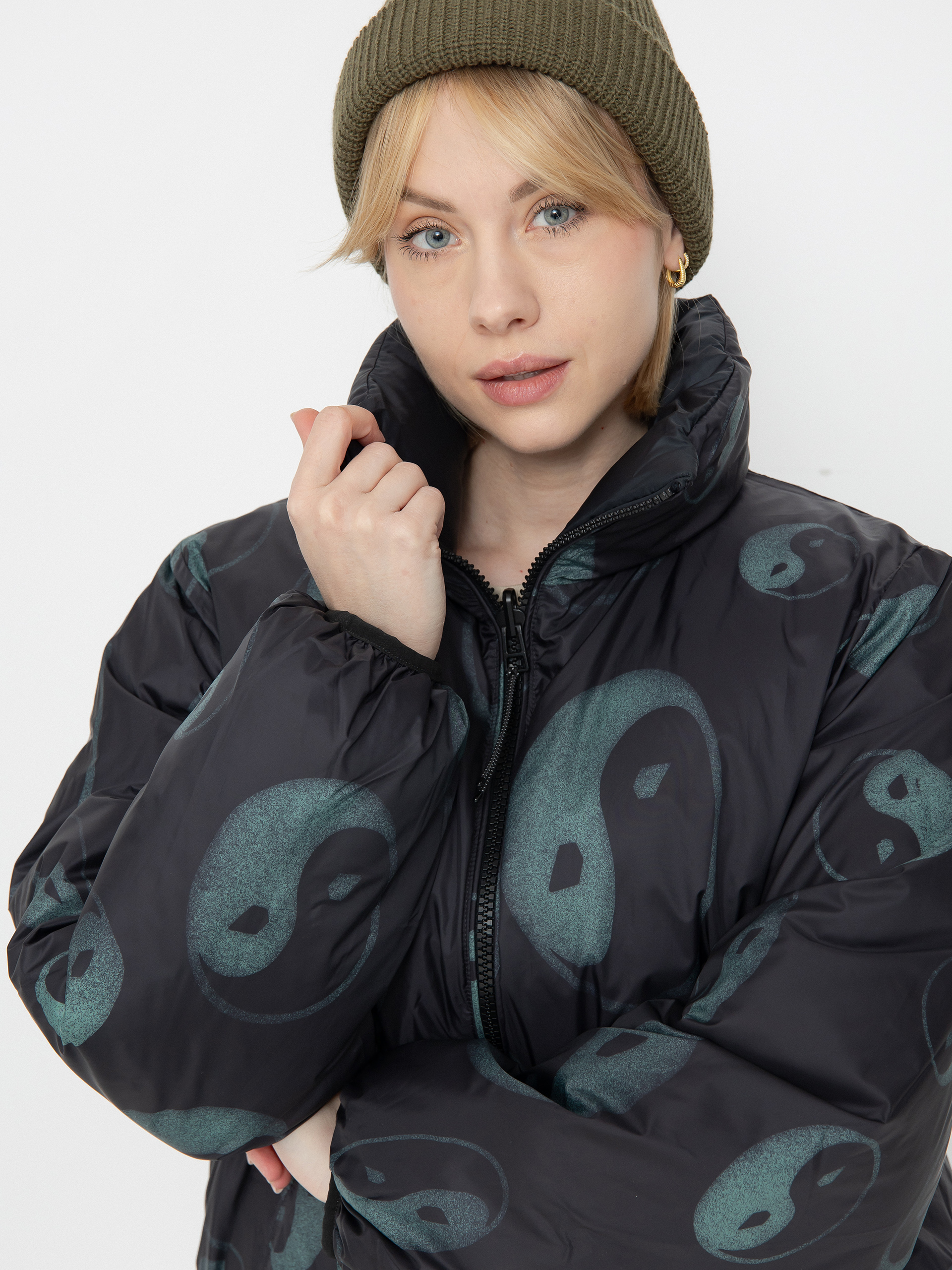 Volcom Stone Sense Reversible Puff Dzseki Wmn (black)