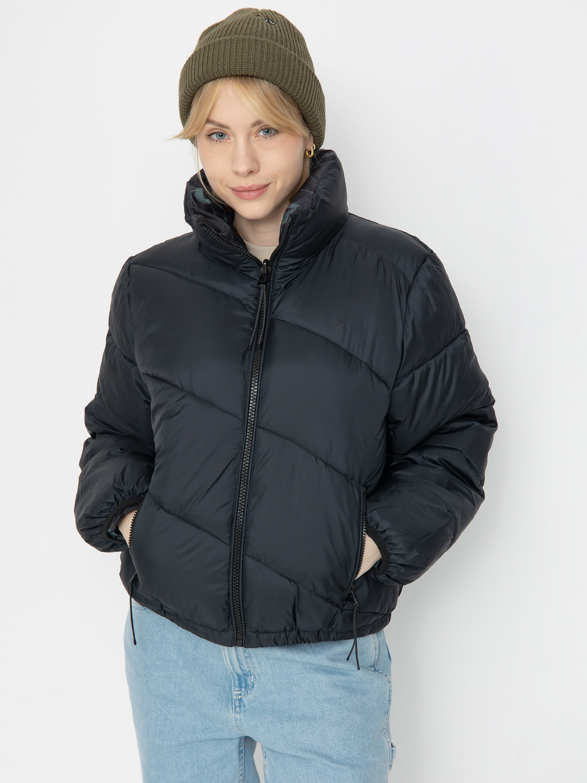 Volcom Stone Sense Reversible Puff Dzseki Wmn (black)