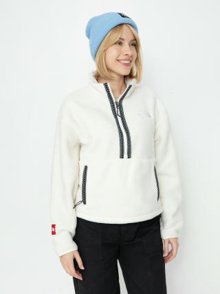 Polár pulóver The North Face Tnf Fleeski 1/4 Zip Wmn (white dune)