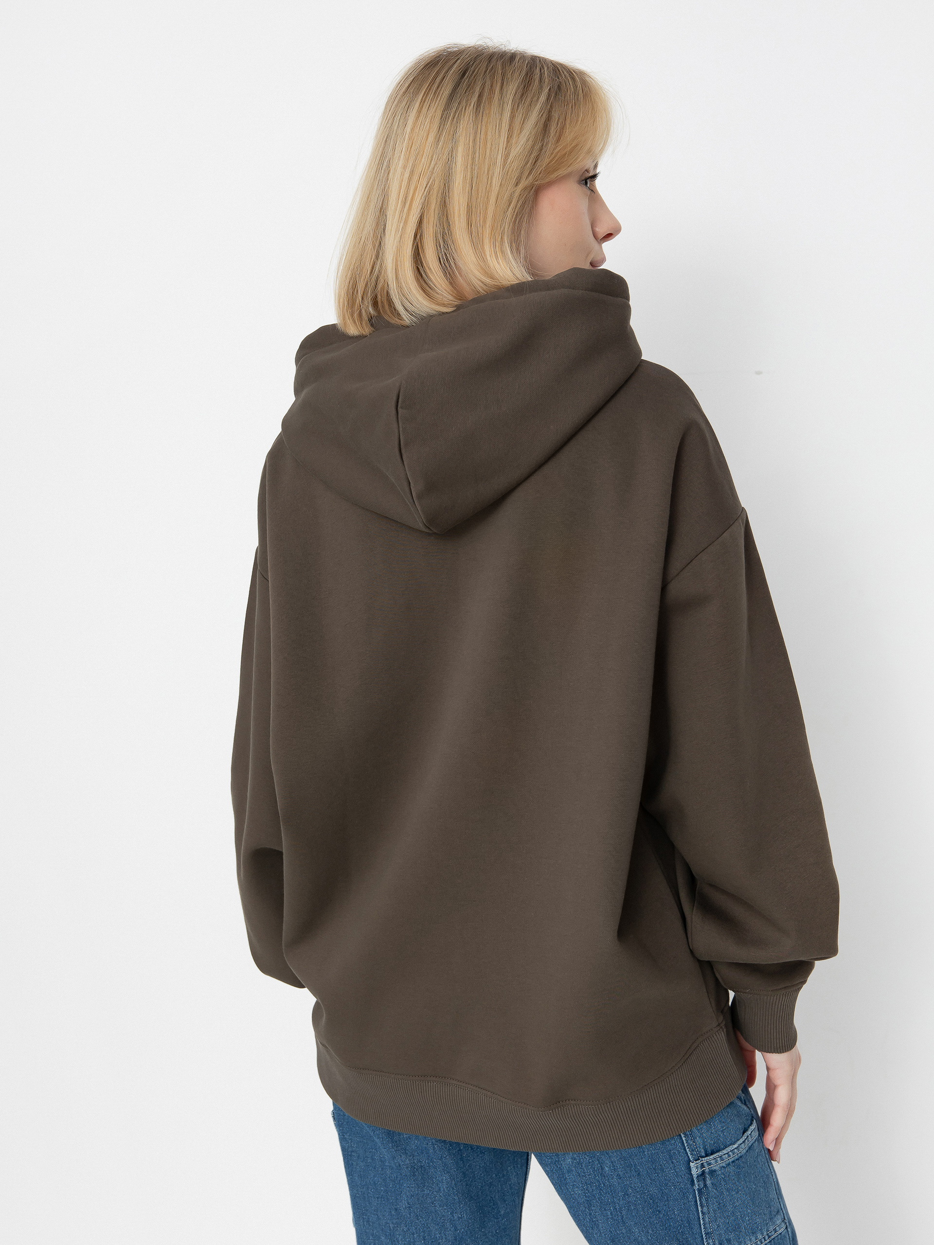 Kapucnis pulóver Vans Harmonious Os HD Wmn (turkish coffee)