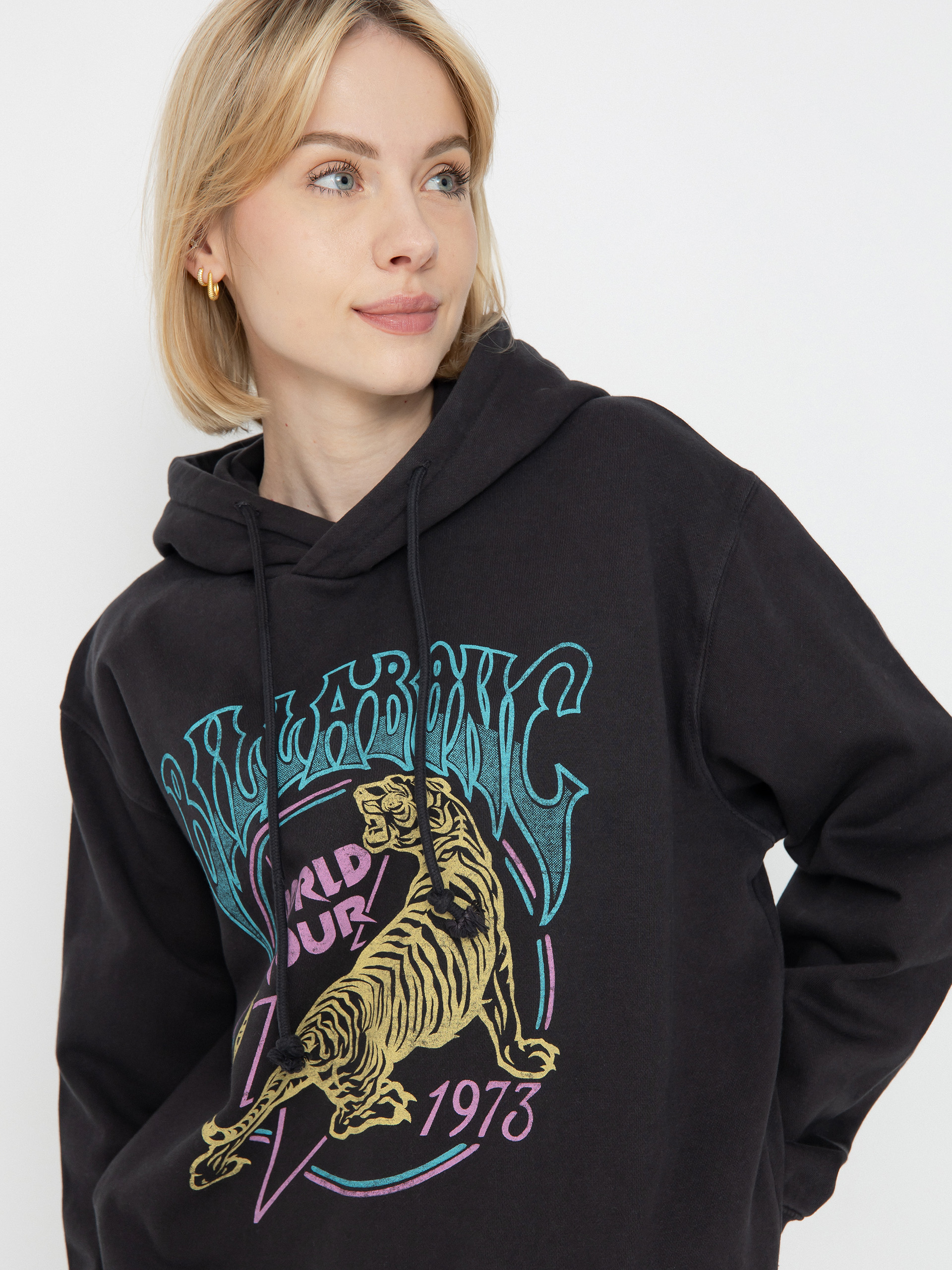 Billabong Tiger Tour HD Wmn Kapucnis pulóver (off black)