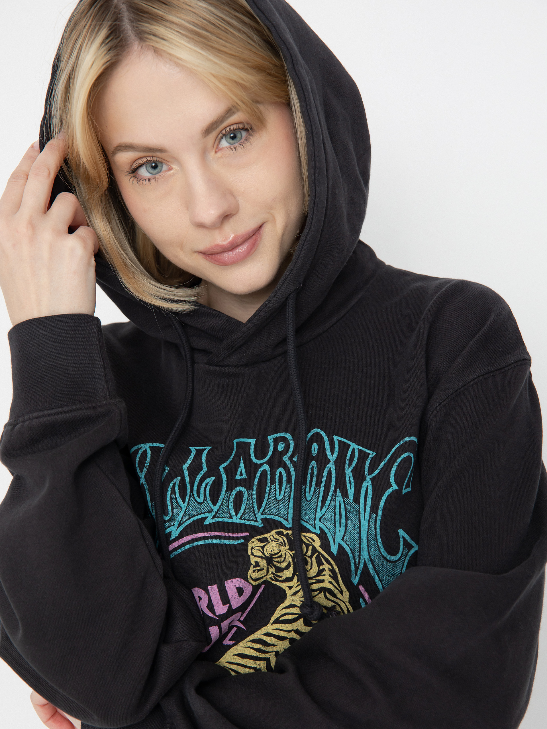 Billabong Tiger Tour HD Wmn Kapucnis pulóver (off black)