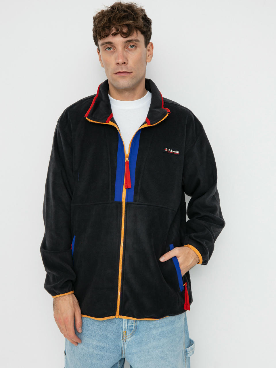 Polár pulóver Columbia Backbowl II Full Zip (black)