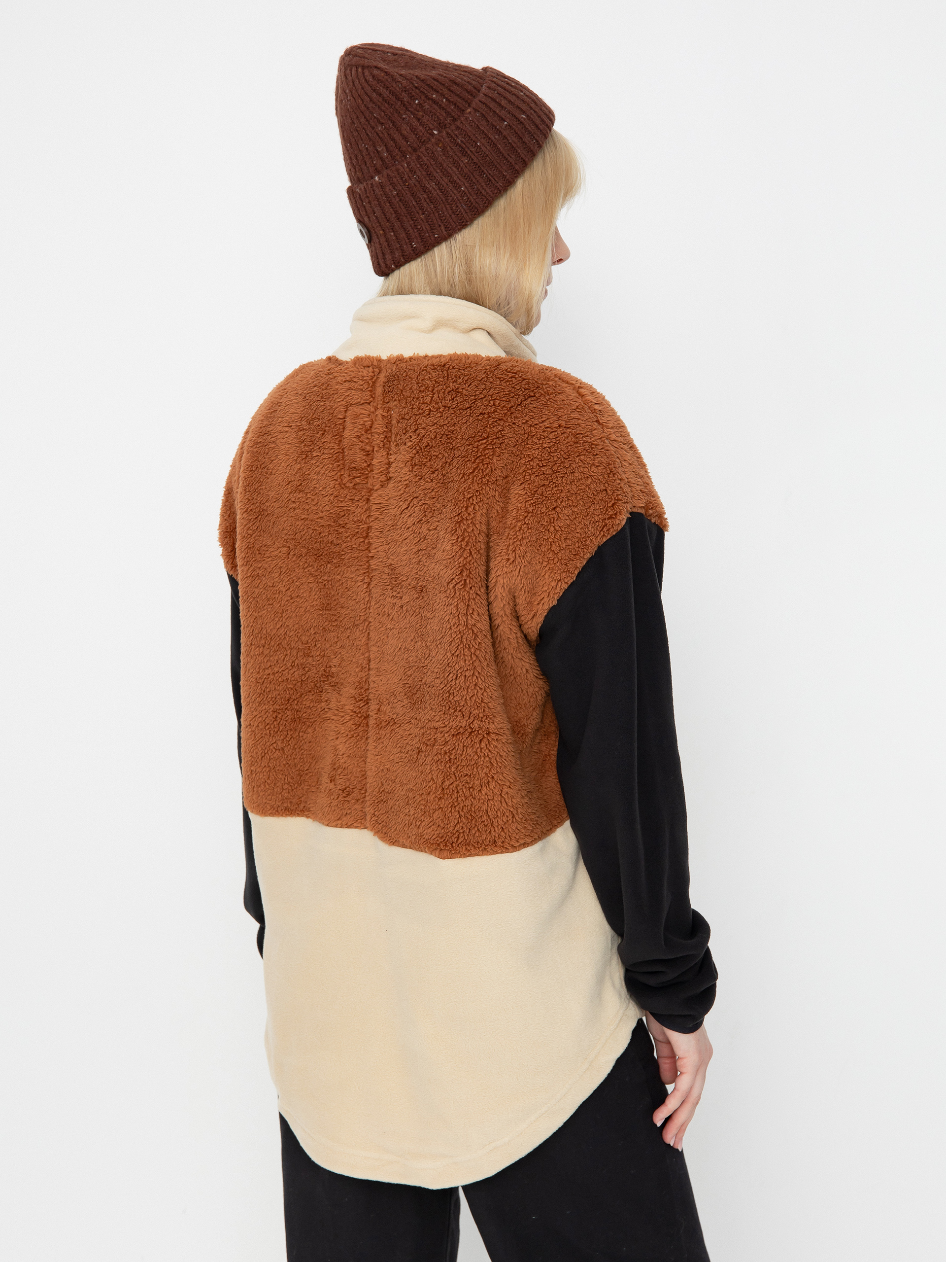 Férfi Polár pulóver Kavu Timber Lane (earth mix)