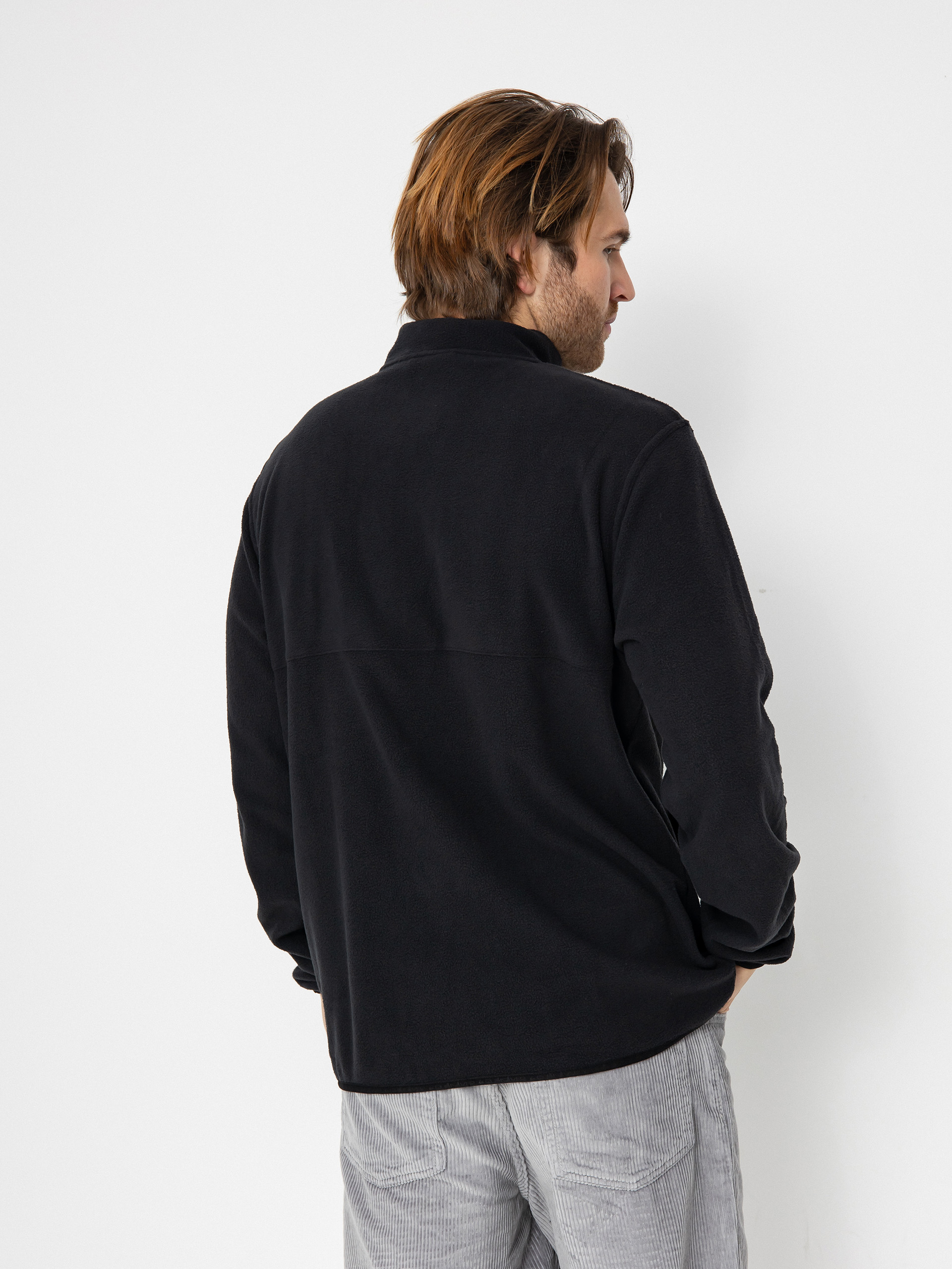 Férfi Polár pulóver Quiksilver No Destination 2 Half Snap (black)