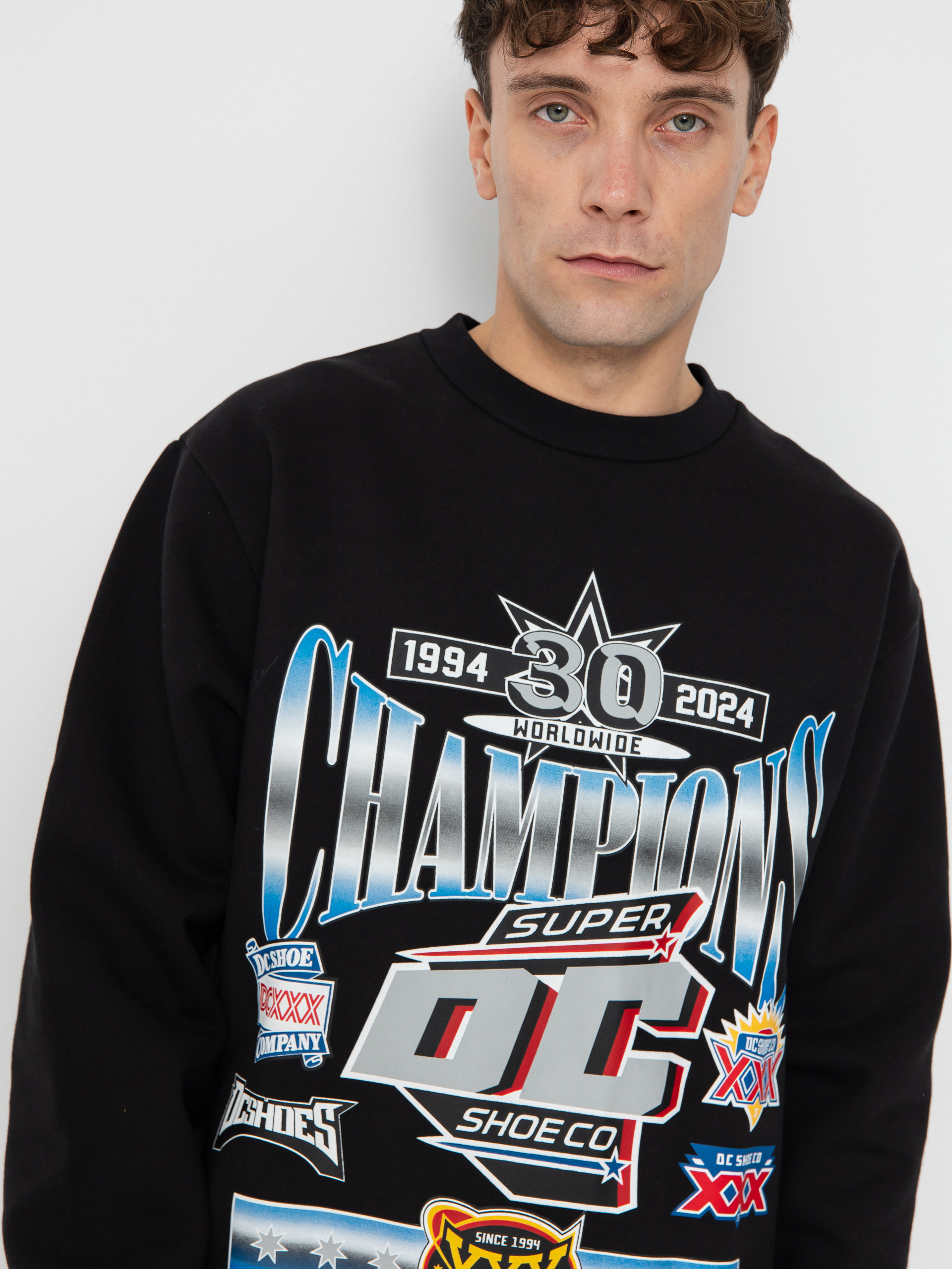 Pulóver DC Old Champs Crew (black)