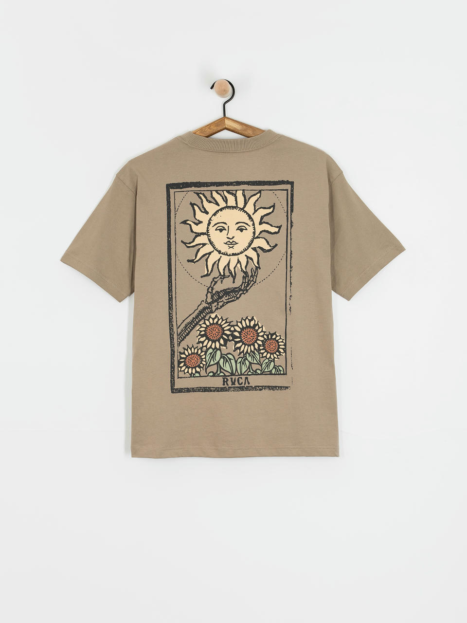 RVCA Sunflower Tarrot Póló (dark khaki)