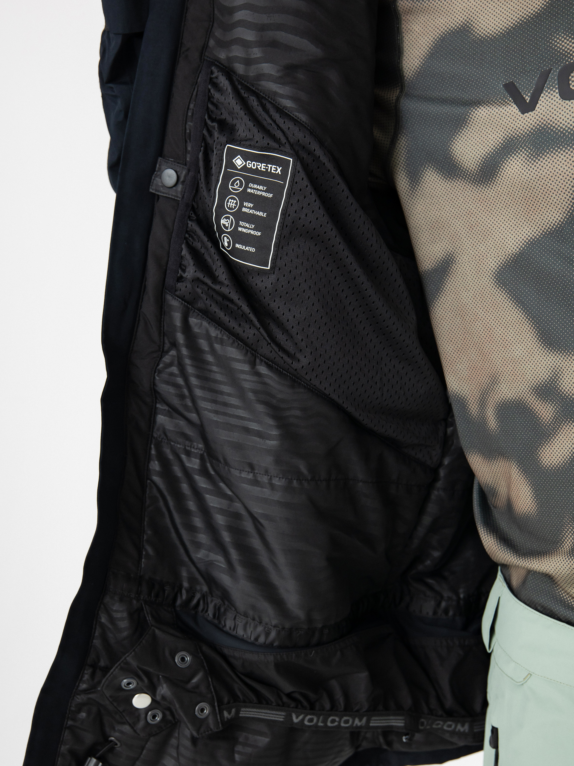 Férfi Snowboard dzseki Volcom L Ins Gore Tex (black)