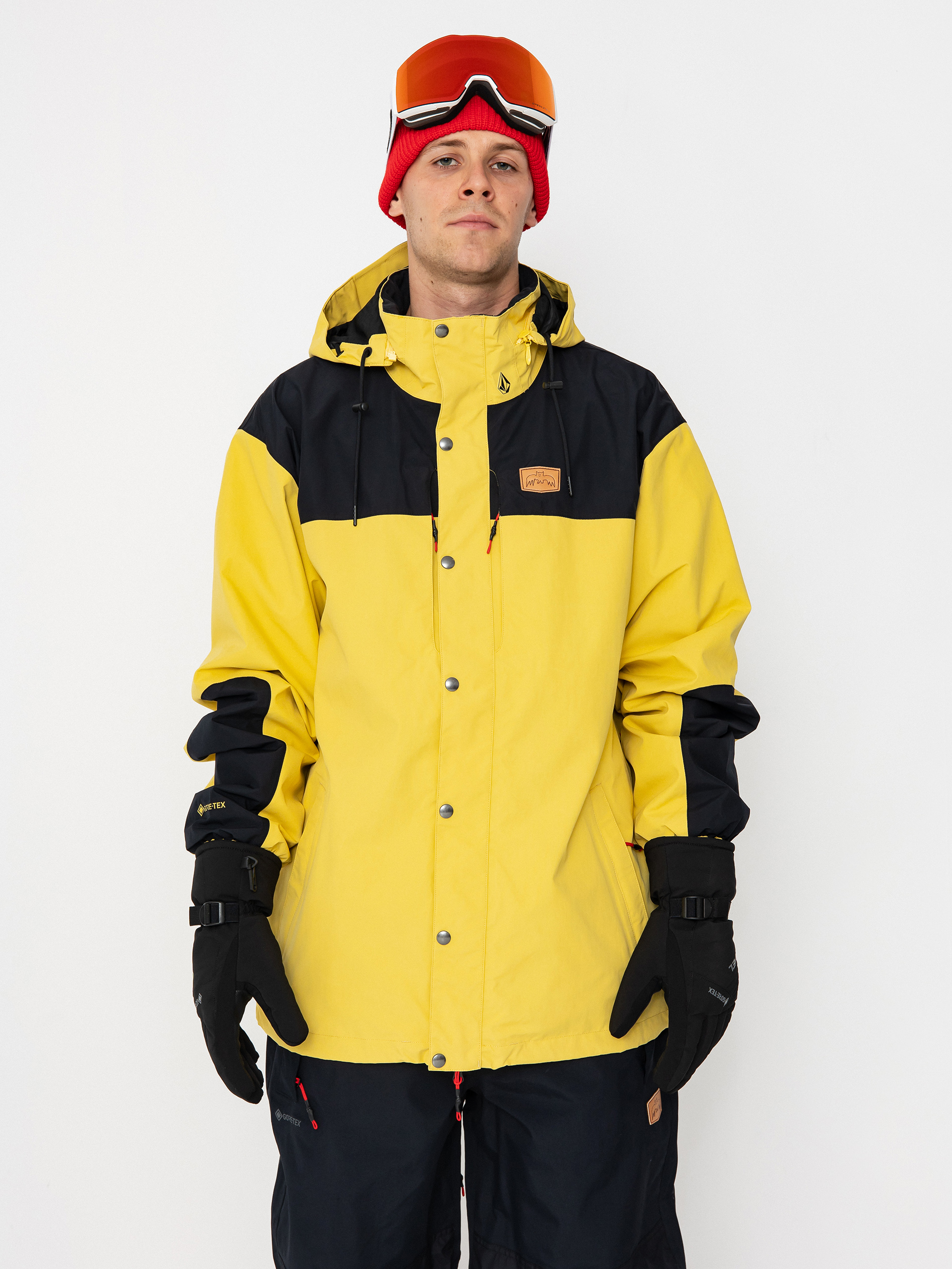 Snowboard dzseki Volcom Longo Gore Tex (dark yellow)