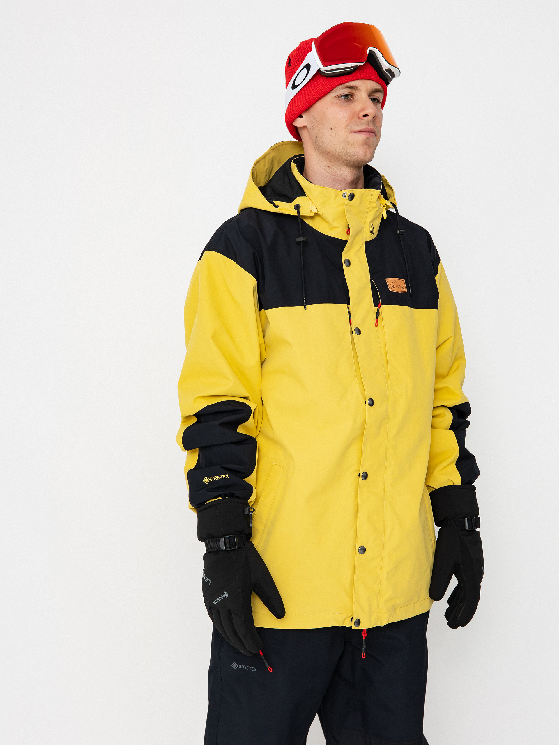 Férfi Snowboard dzseki Volcom Longo Gore Tex (dark yellow)