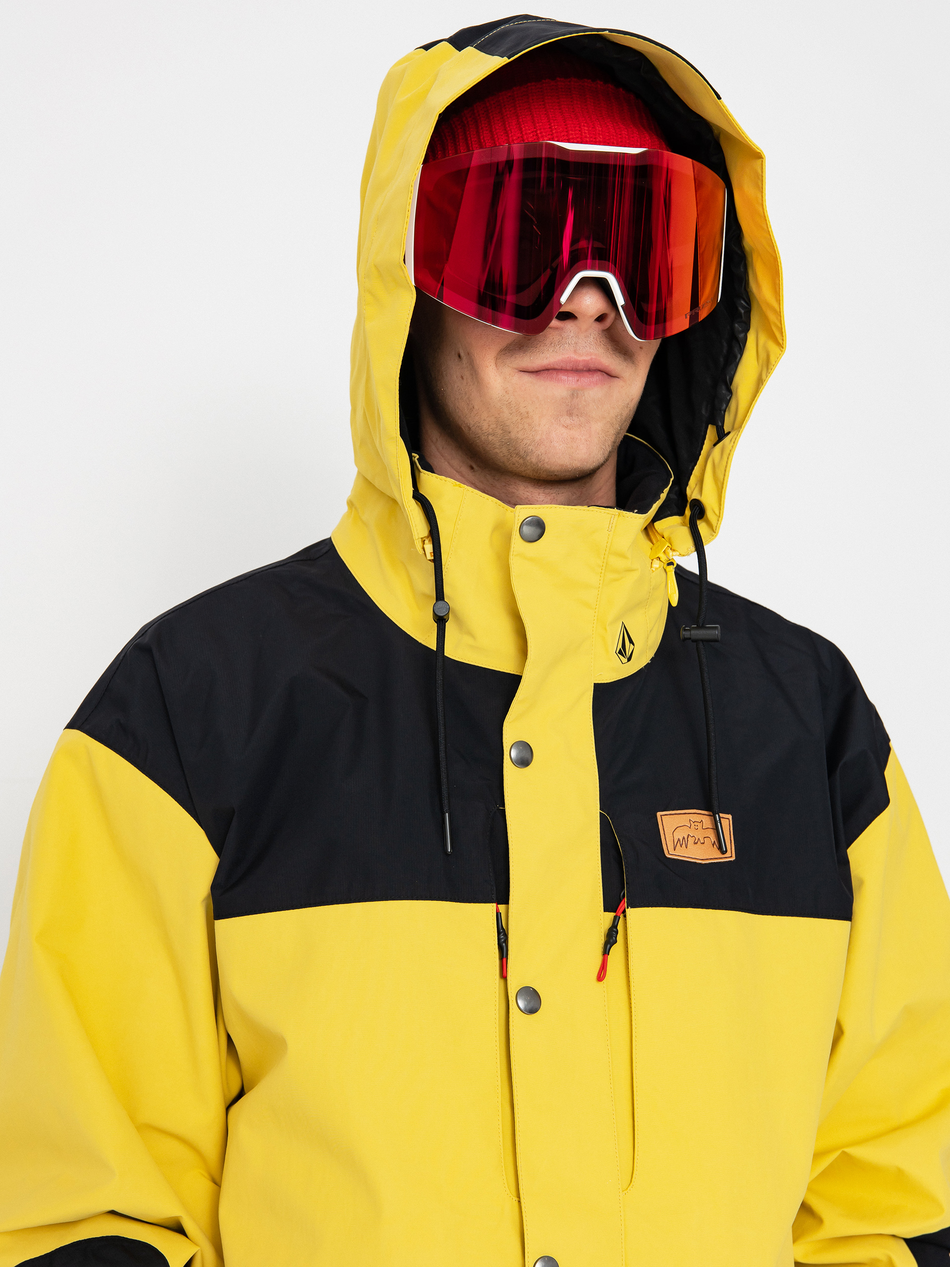 Férfi Snowboard dzseki Volcom Longo Gore Tex (dark yellow)