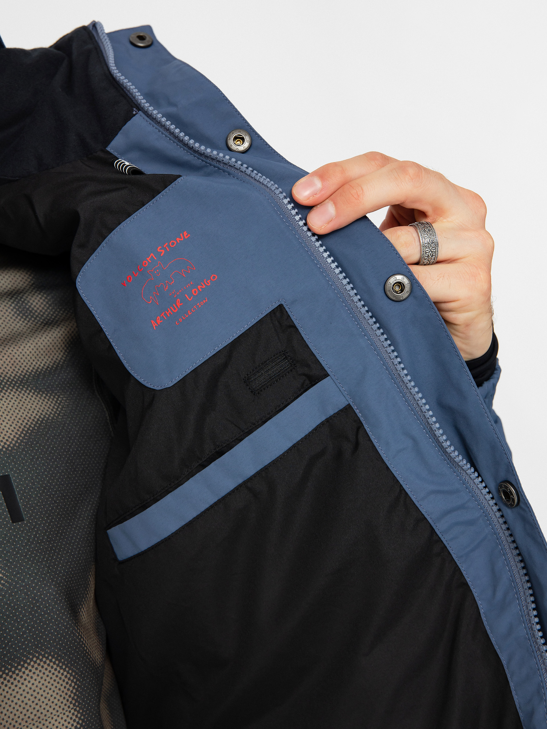 Férfi Snowboard dzseki Volcom Longo Gore Tex (indigo)