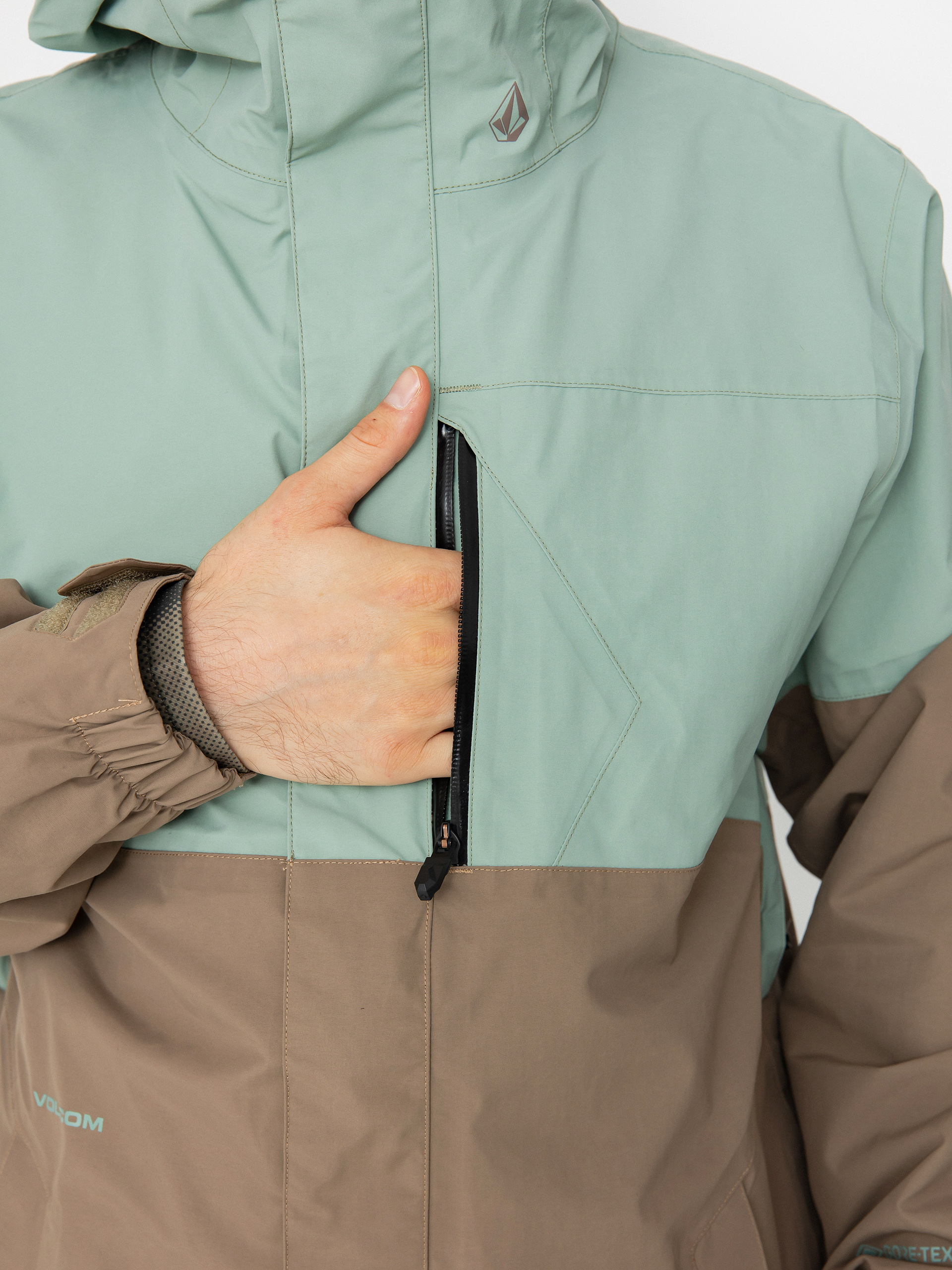 Férfi Snowboard dzseki Volcom L Gore Tex (agave)