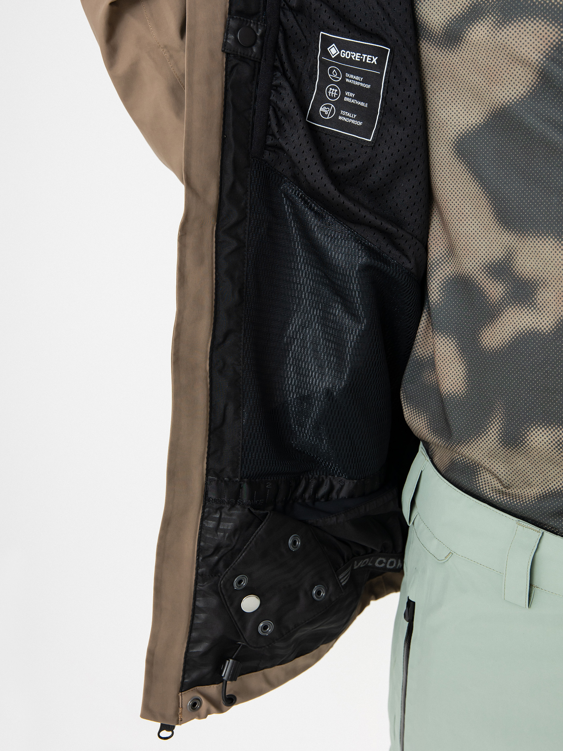 Férfi Snowboard dzseki Volcom L Gore Tex (agave)